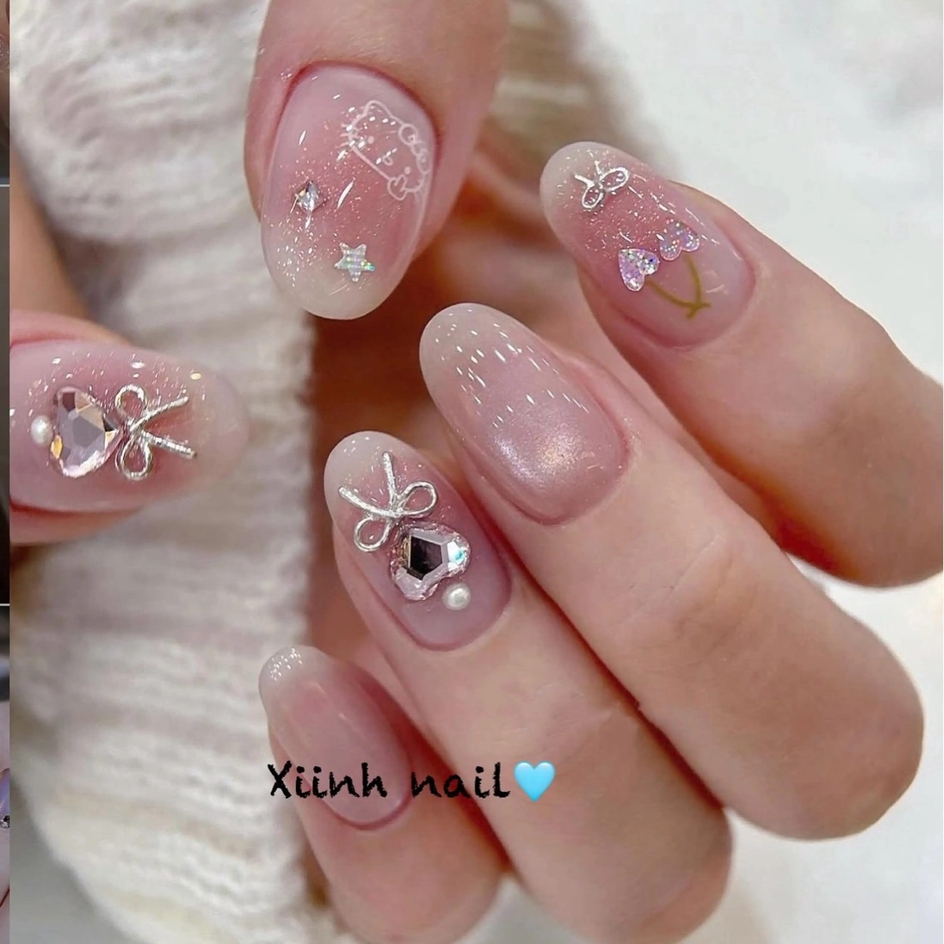 ネイル チークネイル 桜ネイル フットネイル ジェルネイル ハロウィン ハンドネイル XIINH NAIL SALONのネイルデザイン