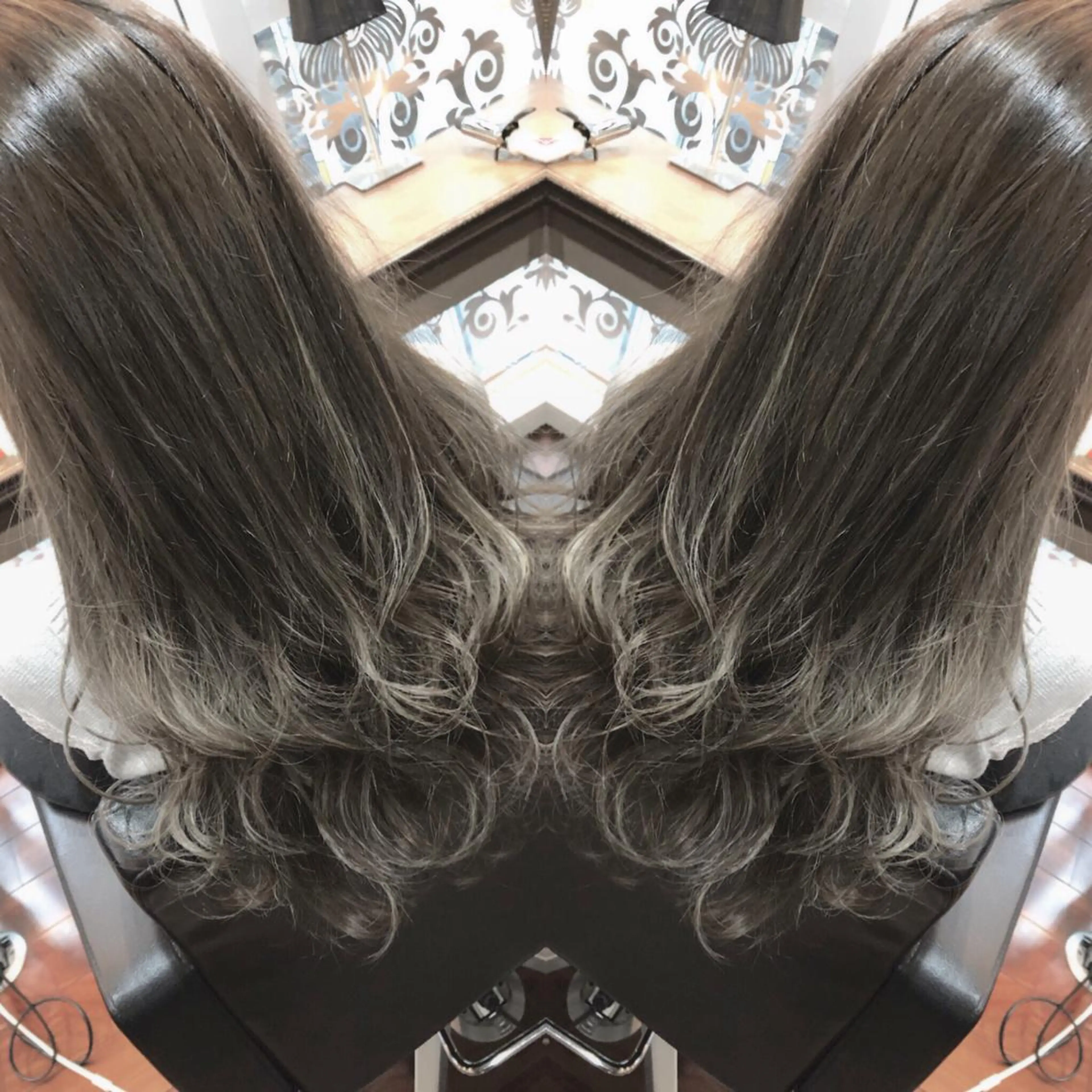 ロング ヘアアレンジ ハイライト 吉本 yoshimotoのヘアスタイル