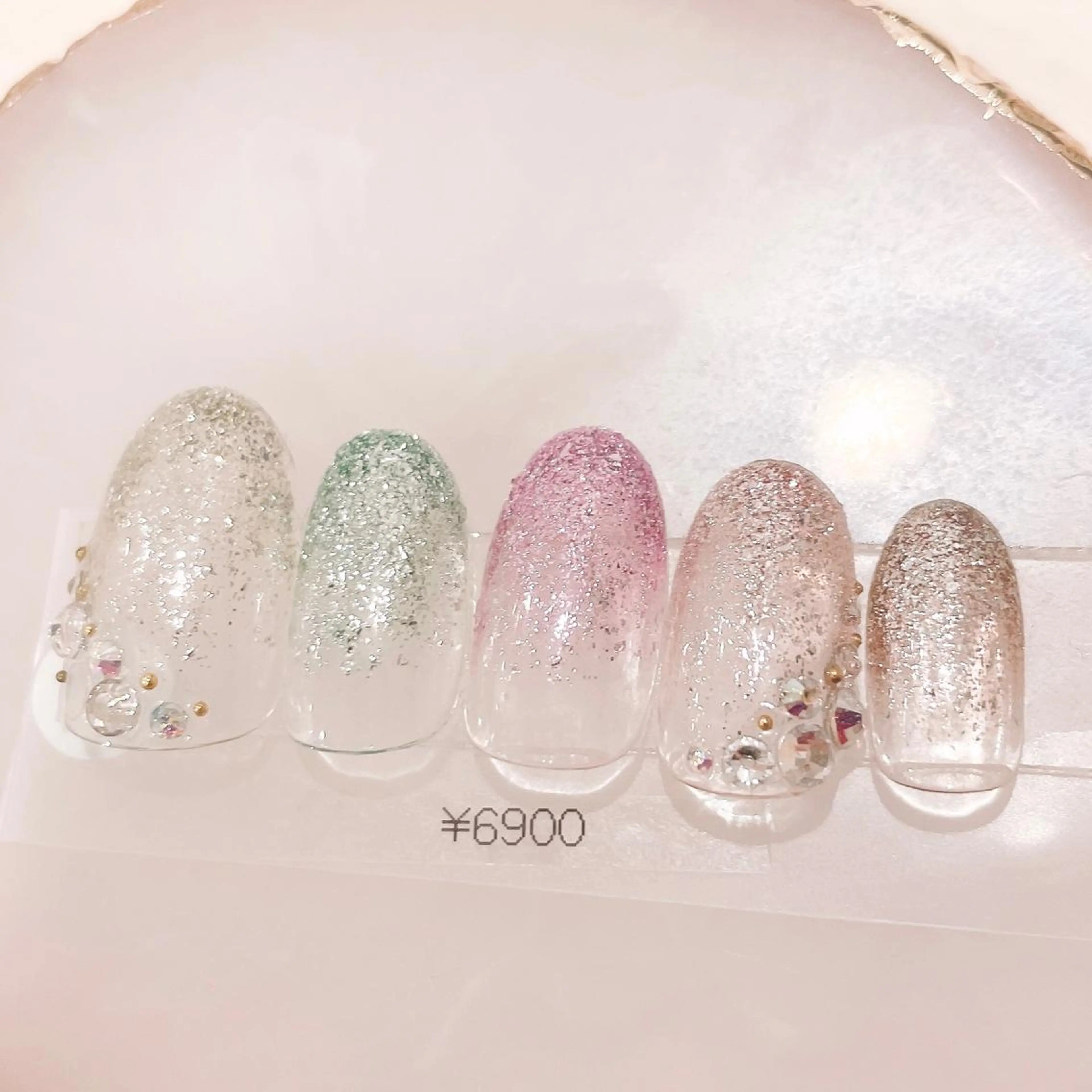 ネイル グラデーション ラメ(グリッター) ハンドネイル CHIARA nailsのネイルデザイン