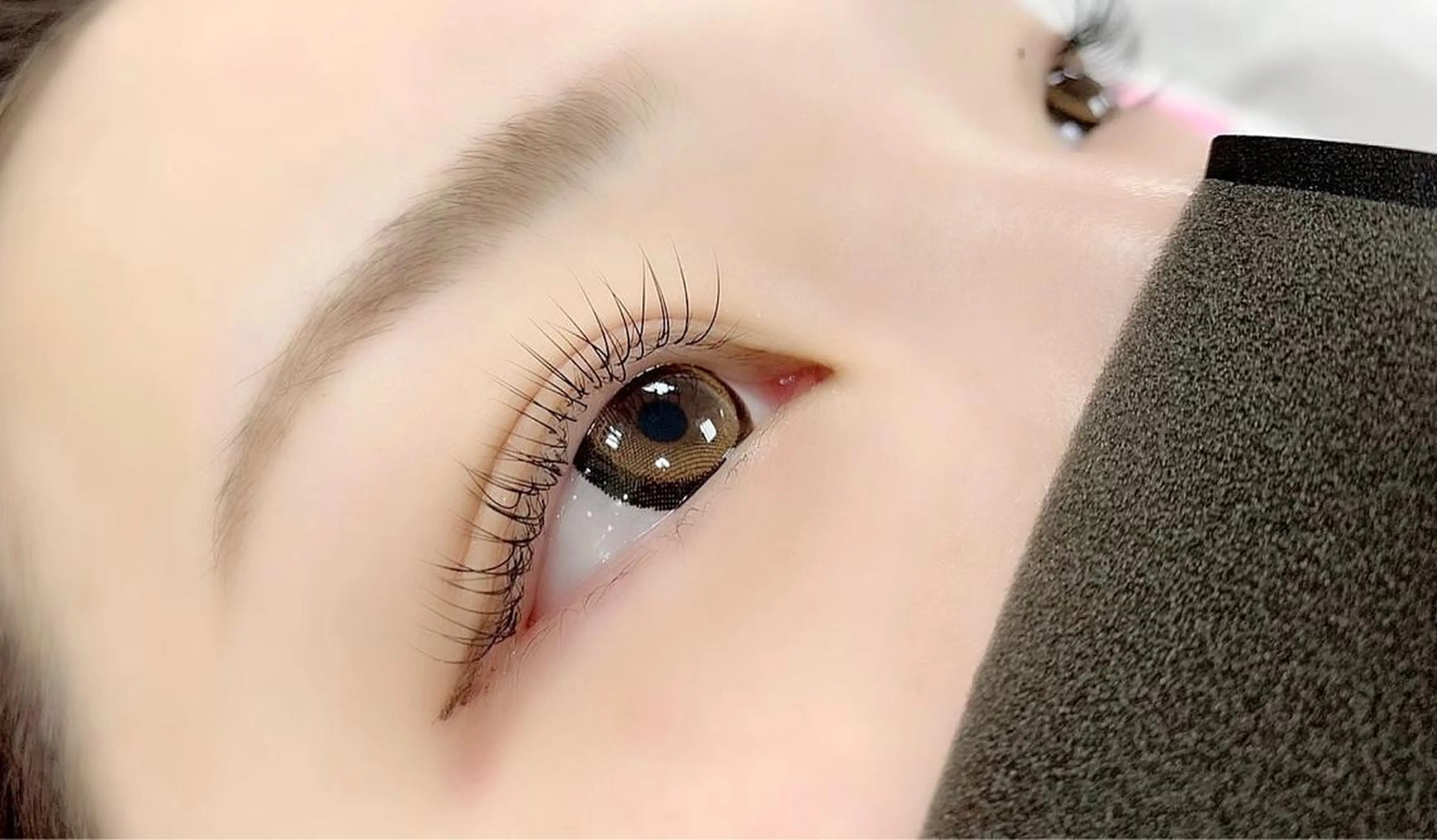 マツエク・マツパ アイブロウ Bカール ミンク ナチュラル レイヤー/艶カラー /韓国ヘア/高松のヘアスタイル