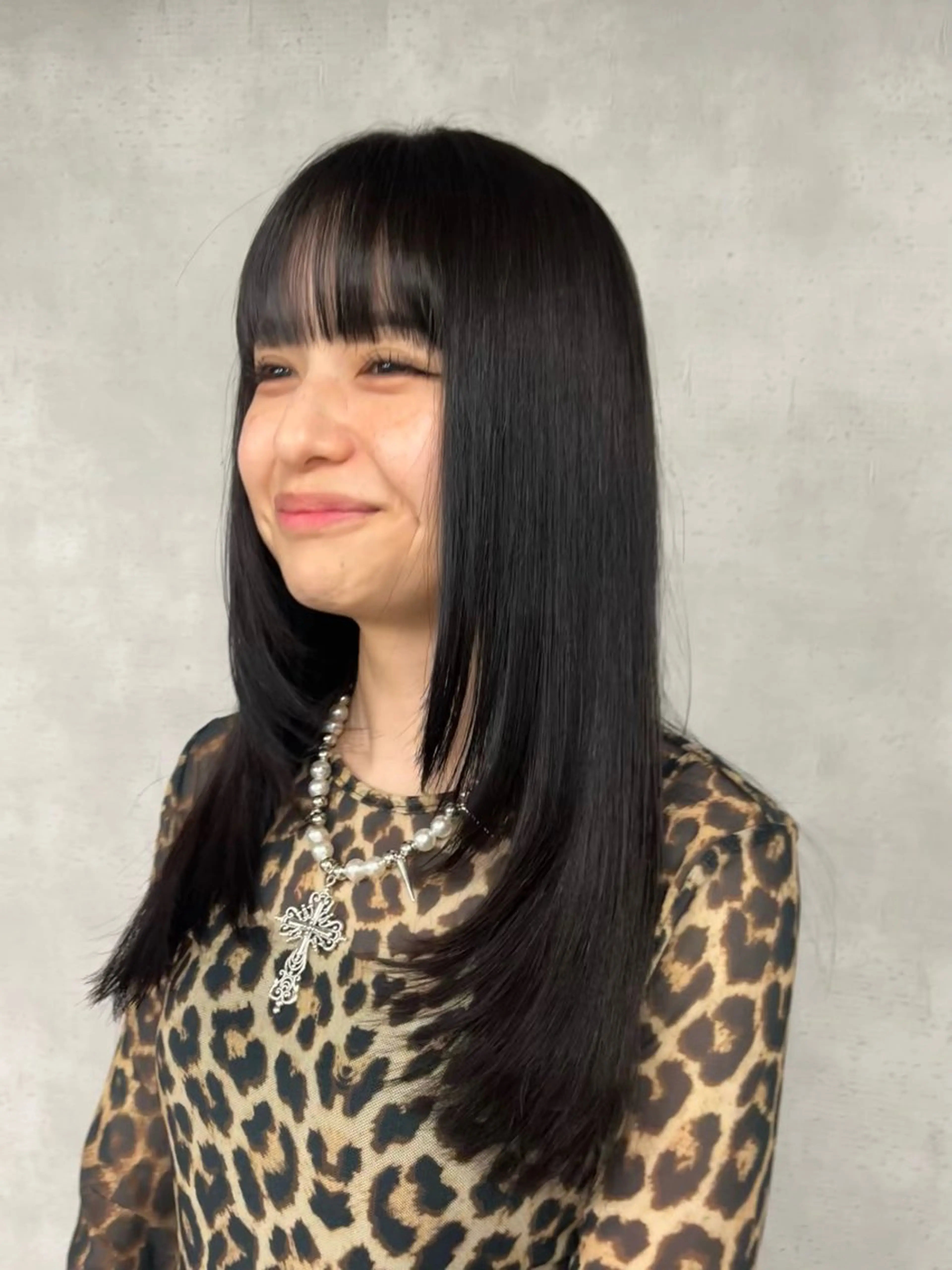 ロング パーマ レイヤーカット 縮毛矯正 anon Loemのヘアスタイル