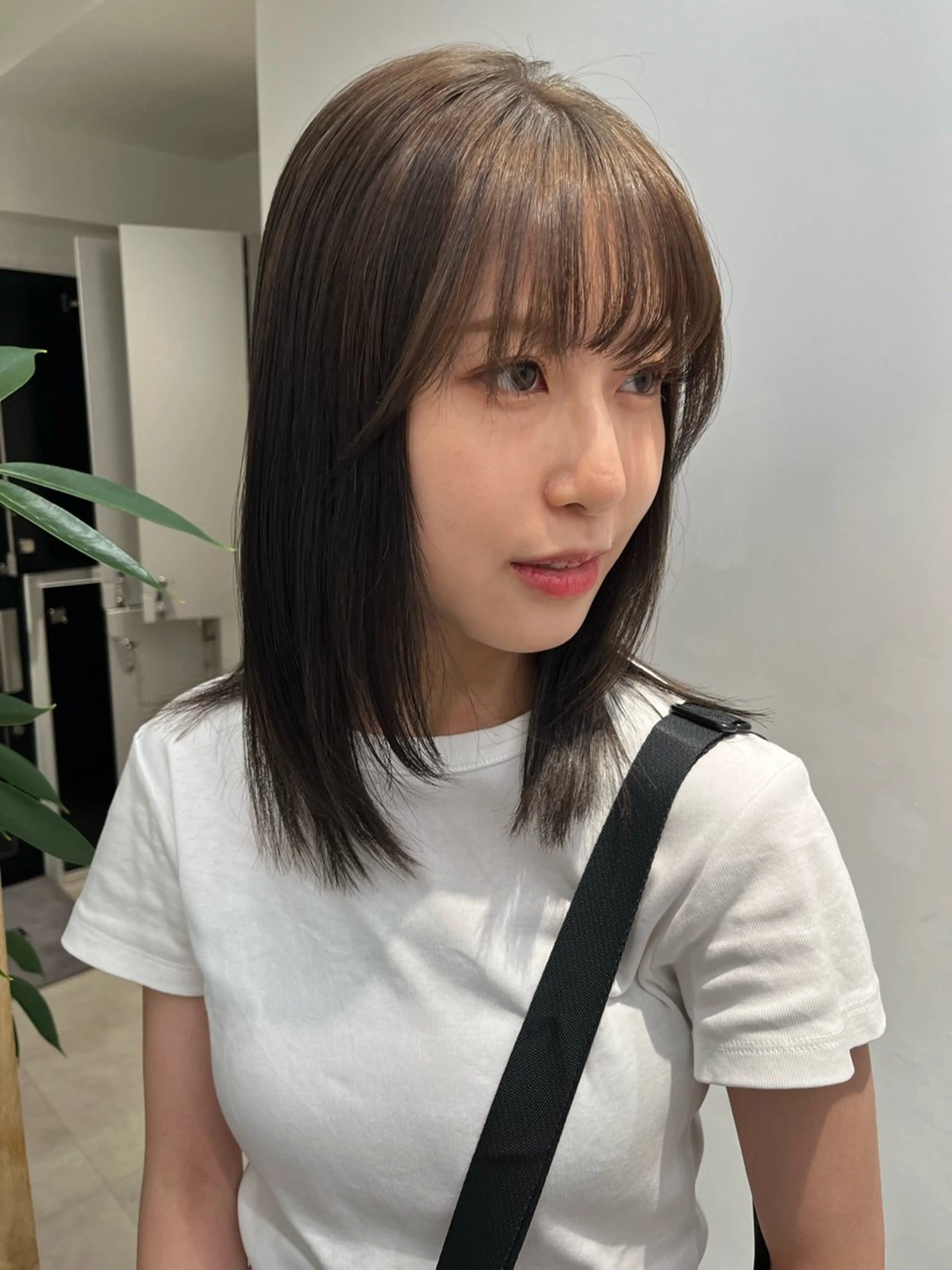 ミディアム カラー ベージュカラー 透明感カラー ヘアカラー トリートメント 赤み消しカラー/ オリーブ/トモキのヘアスタイル