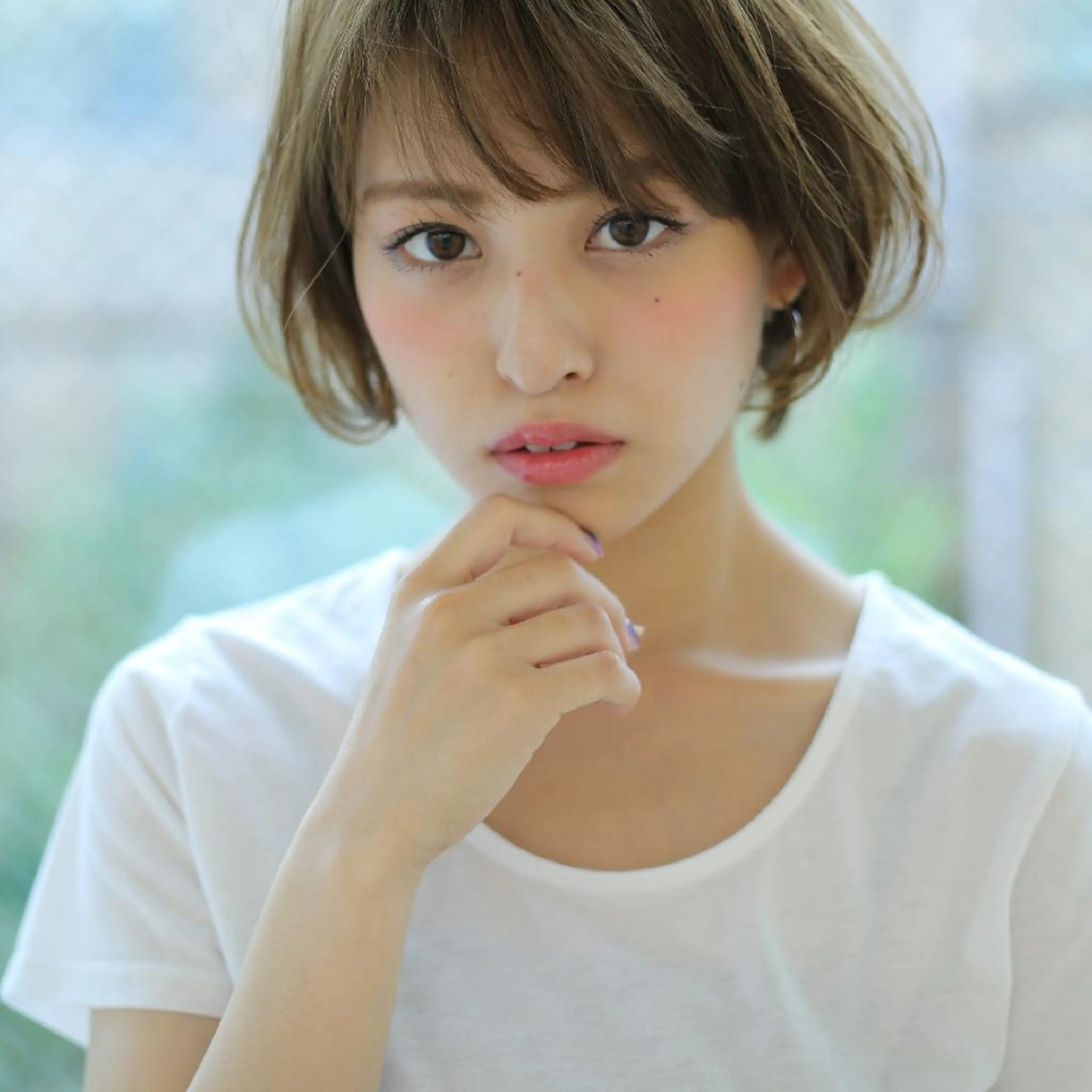 ショート カラー 森 啓之のヘアスタイル