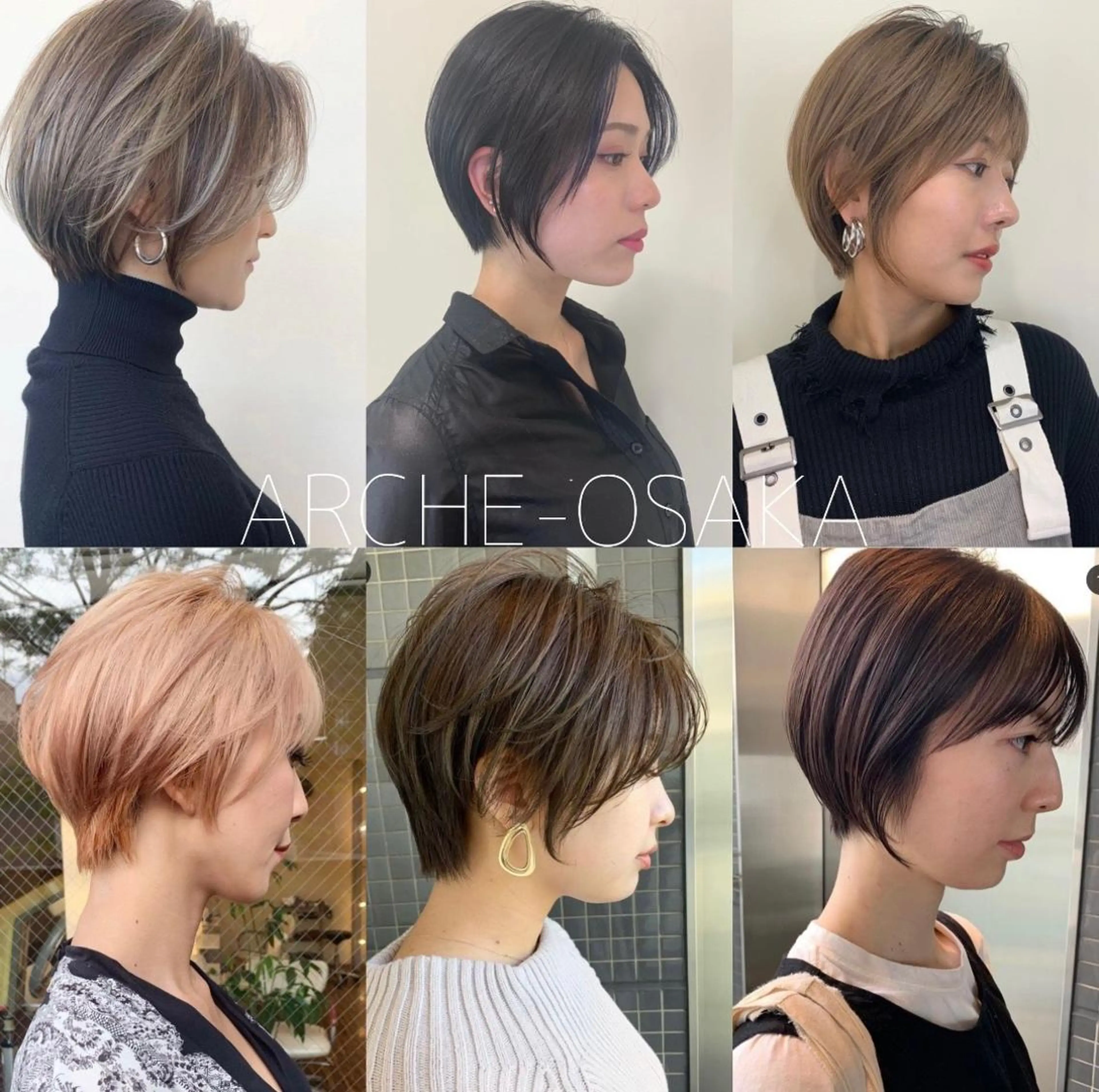 ショート カラー ショートヘア 髪質改善サロン 心斎橋ARCHEのヘアスタイル
