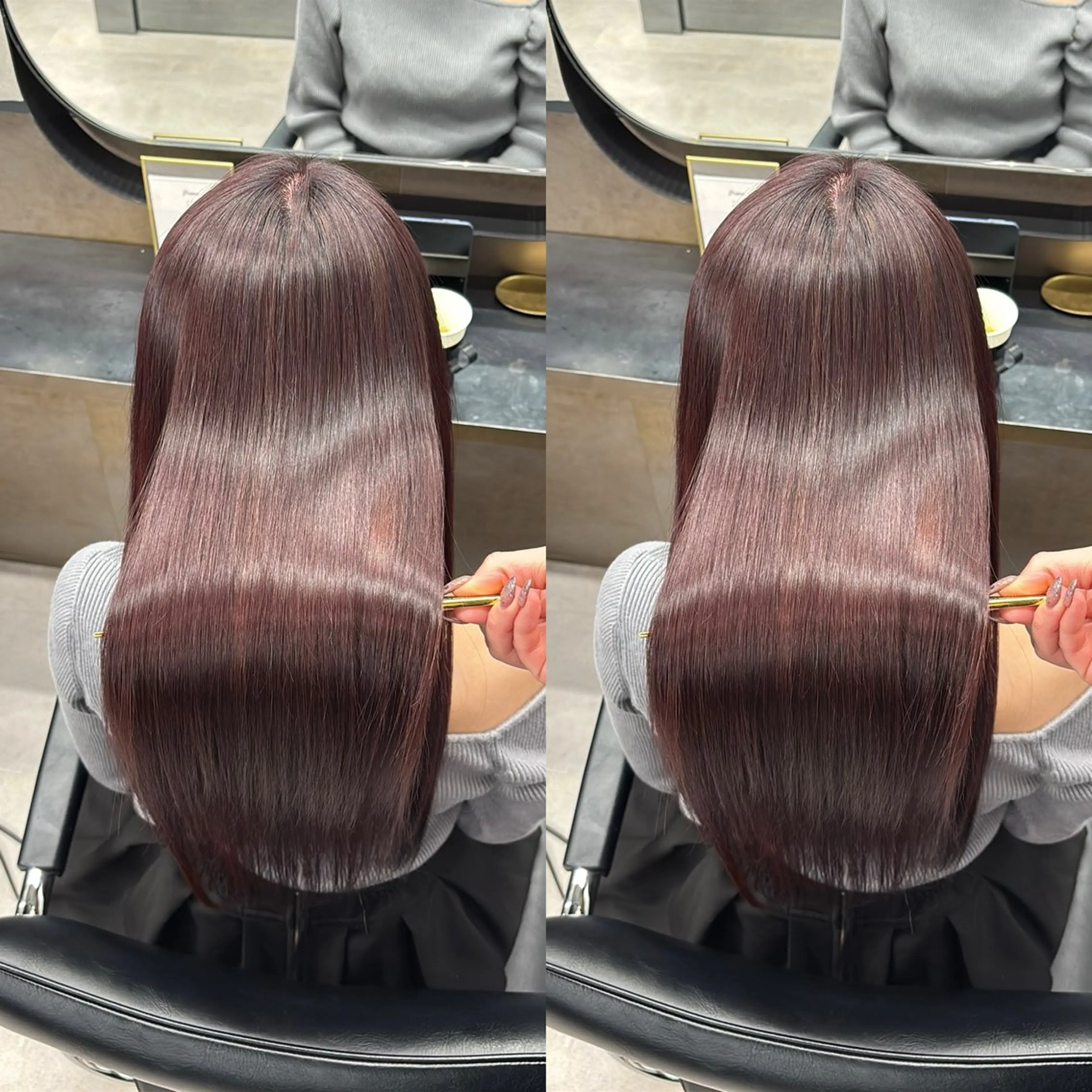 ロング カラー カット ヘアカラー 縮毛矯正 トリートメント 新宿No.1艶髪矯正 美艶カラー/FUKAのヘアスタイル