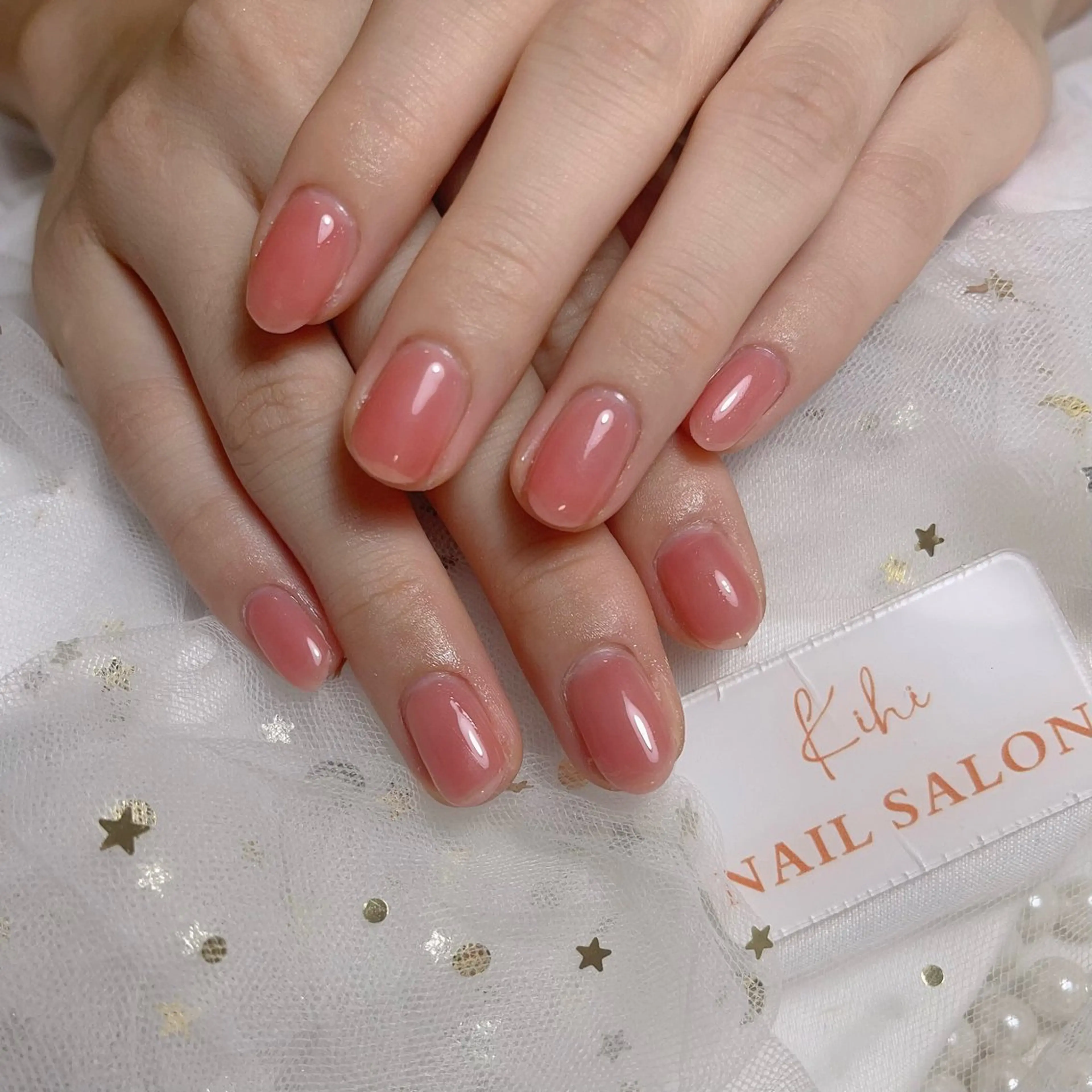 ネイル アートネイル フレンチネイル ジェルネイル グラデーション 韓国ネイル ハンドネイル ハンドケア さくら💮💮 【オフ無料】のネイルデザイン