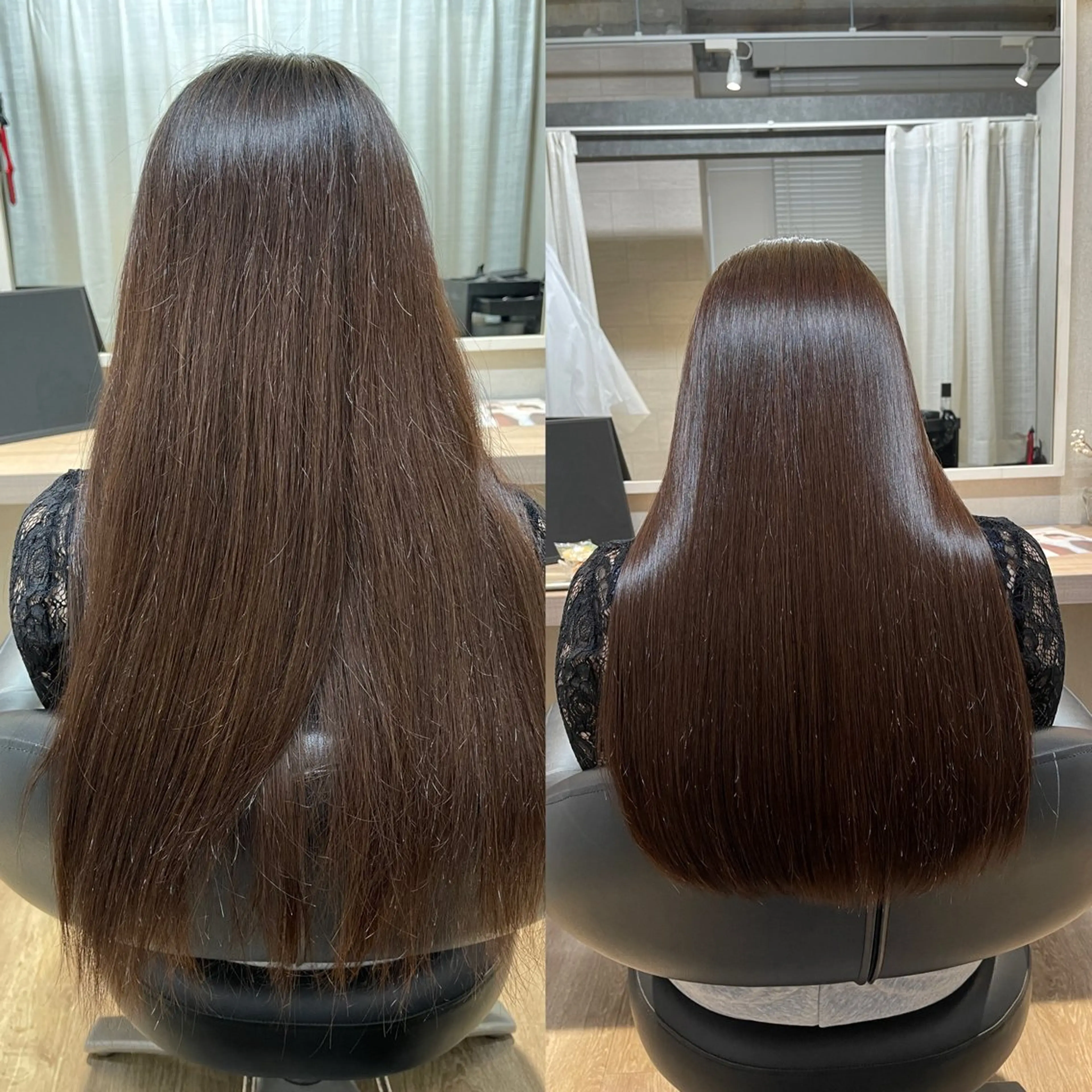 ロング カット 縮毛矯正 トリートメント ANDIAMO SAKAE✩楓のヘアスタイル