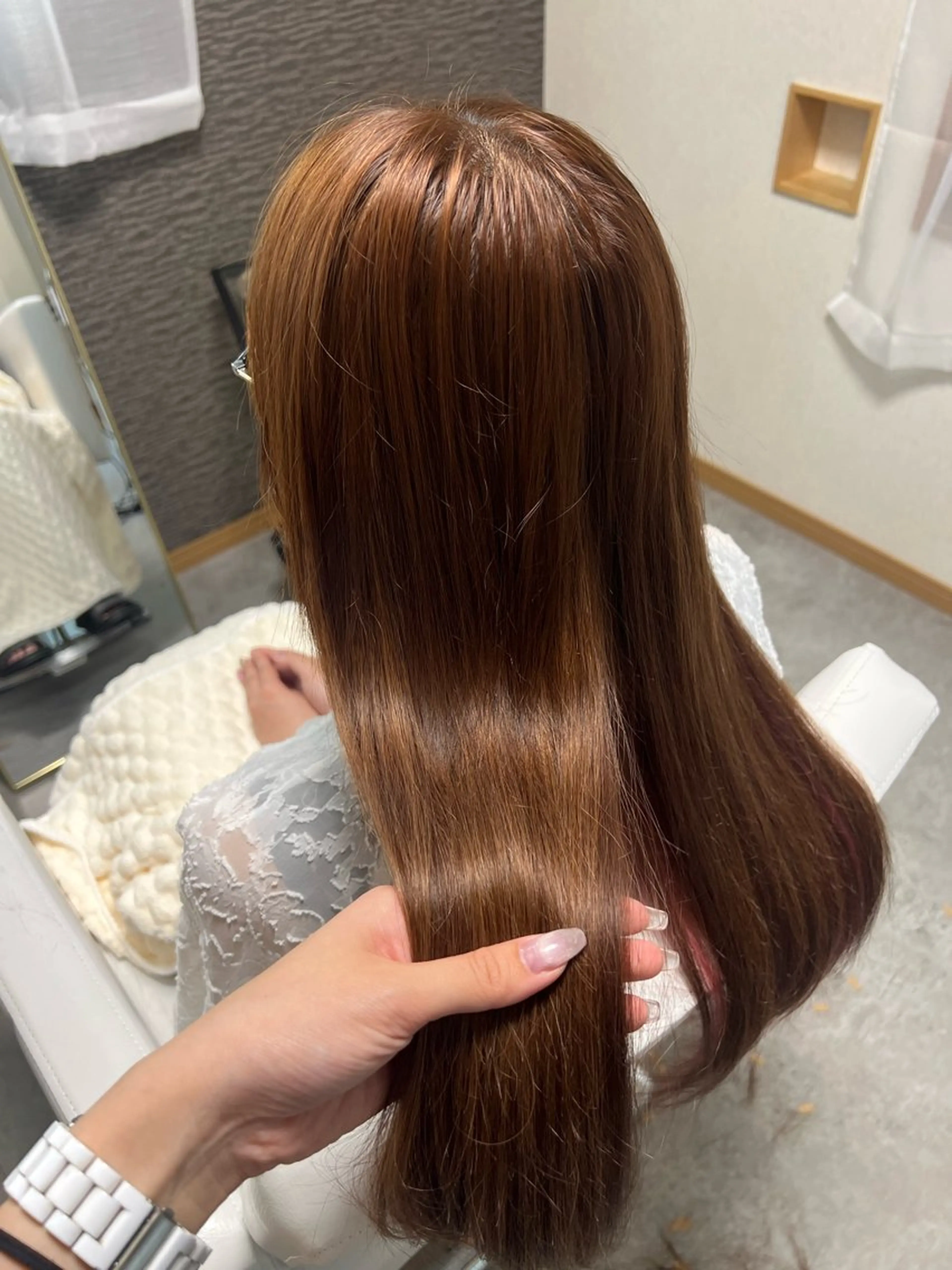 ロング エクステ・セット 専門店Sleekのヘアスタイル