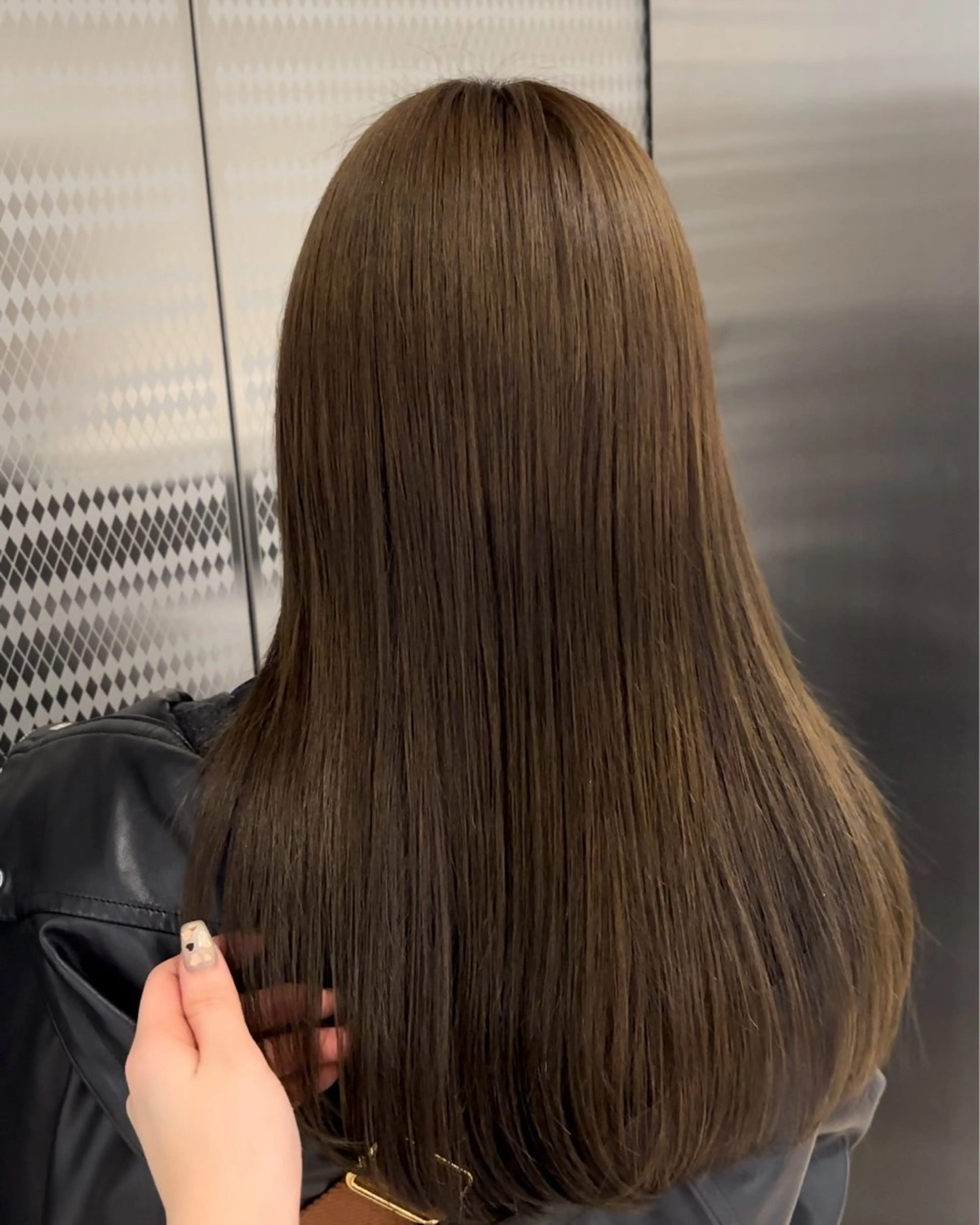 セミロング カラー ブリーチ 透明感カラー ブリーチなしカラー オレンジ ヘアカラー トリートメント 名駅/sHiHo/透 明感カラー✨🎀/のヘアスタイル