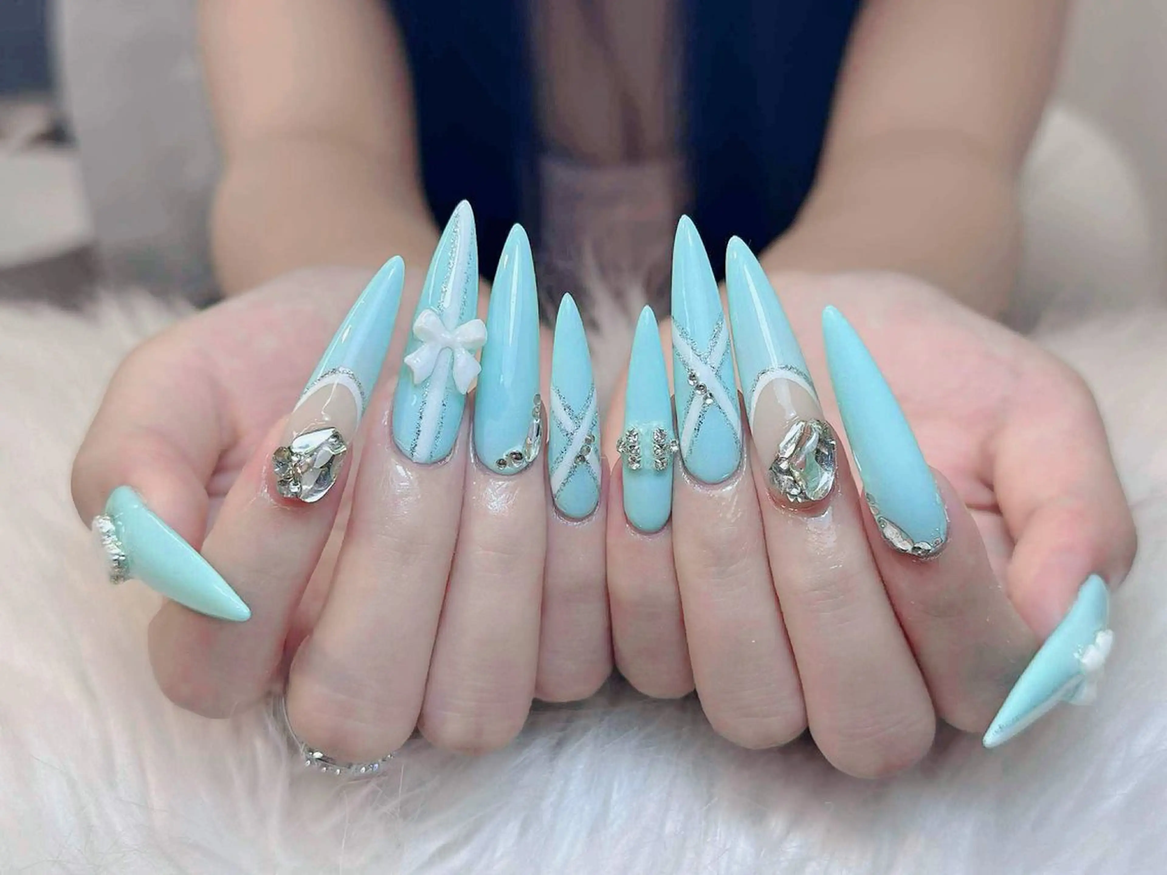 ネイル アートネイル フレンチネイル ジェルネイル 韓国ネイル マグネットネイル ハンドネイル Lenie Shinokuboのネイルデザイン