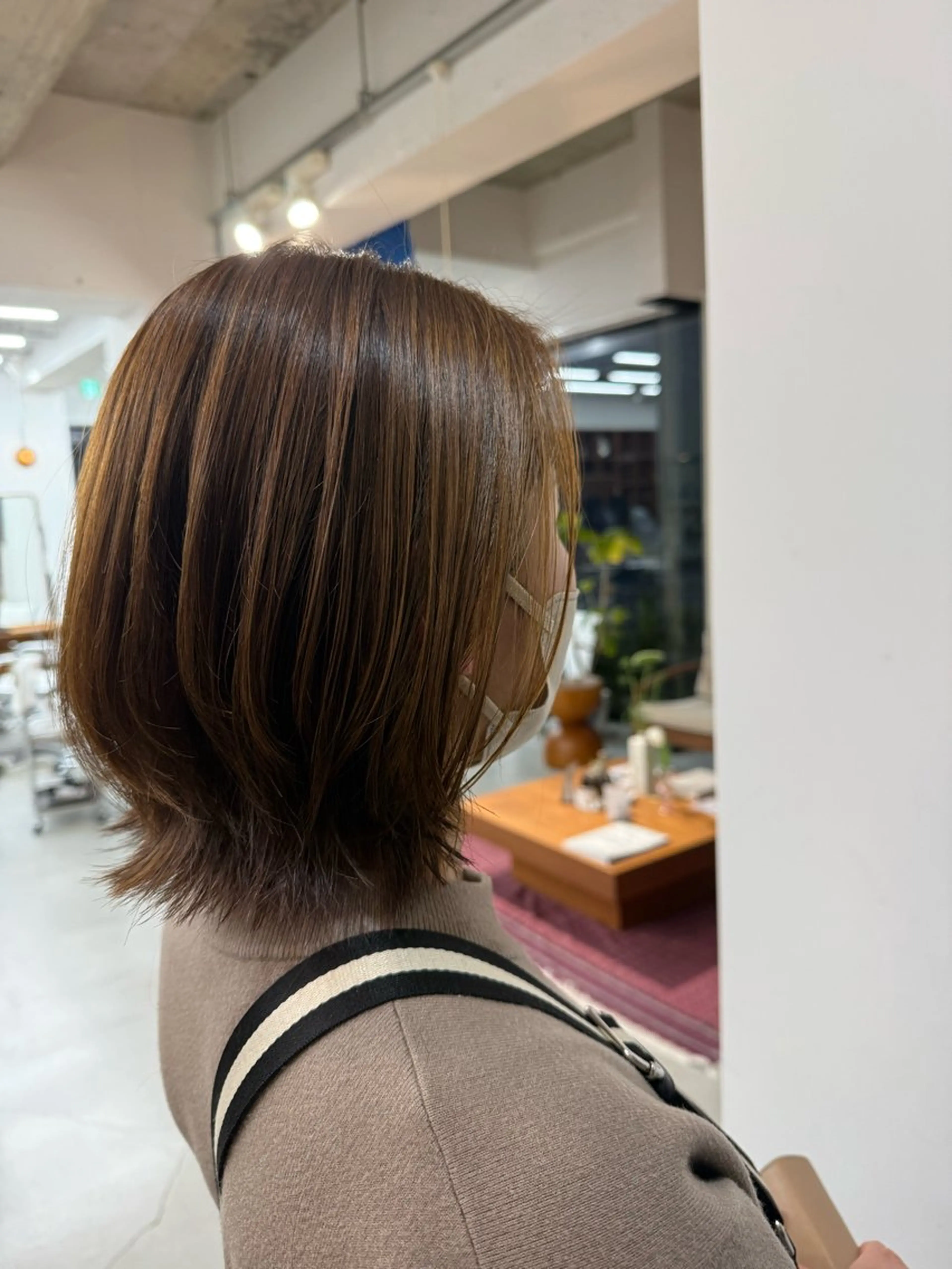 ミディアム ボブレイヤー ボブ レイヤーカット PORT HAIR ✂️北本 万実のヘアスタイル