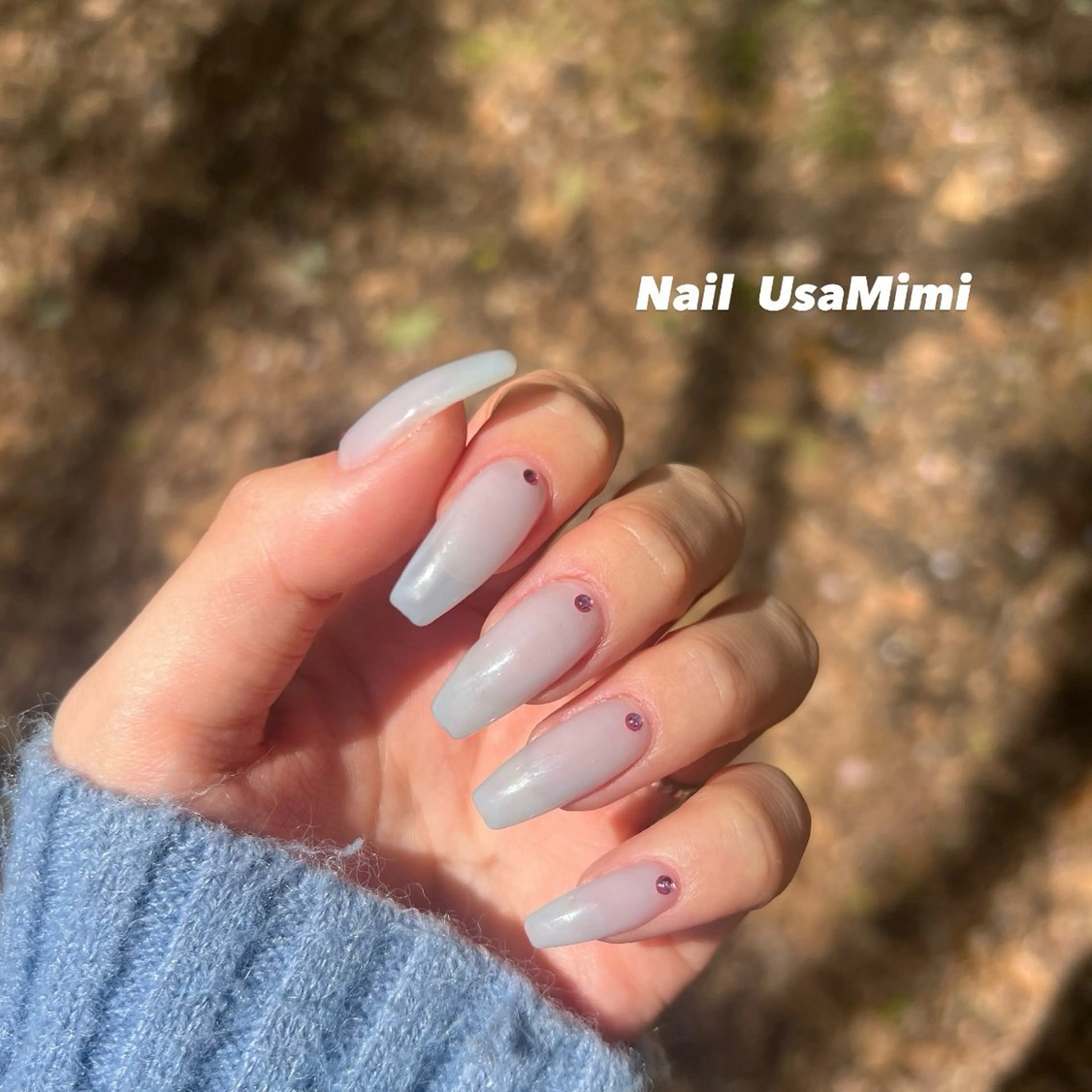 ネイル アートネイル ジェルネイル グラデーション 韓国ネイル ワンカラーネイル ハンドネイル 本町NailUsa Mimi RIKOのネイルデザイン