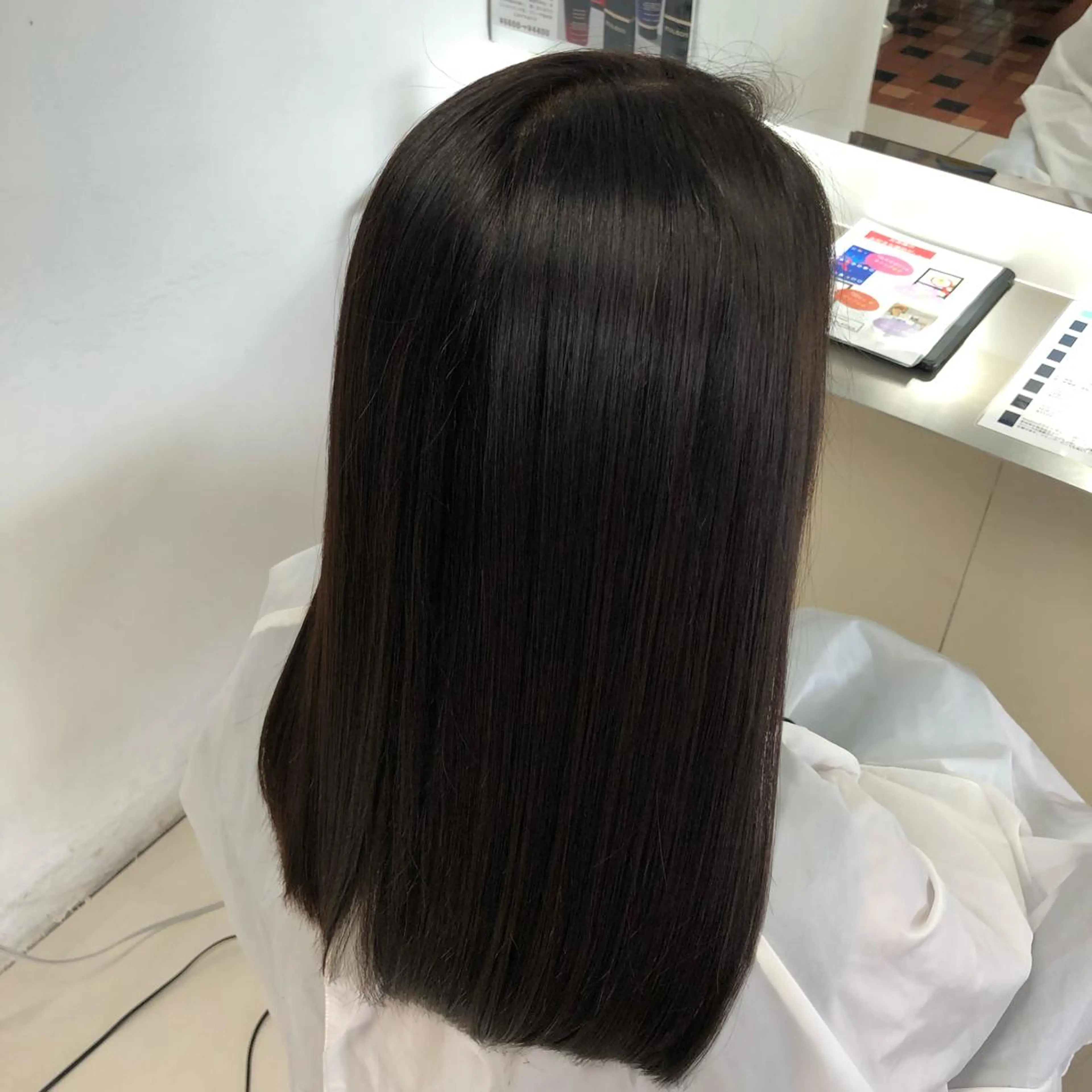 セミロング カラー 髪質改善・白髪ぼかし /お悩み対応カラーのヘアスタイル