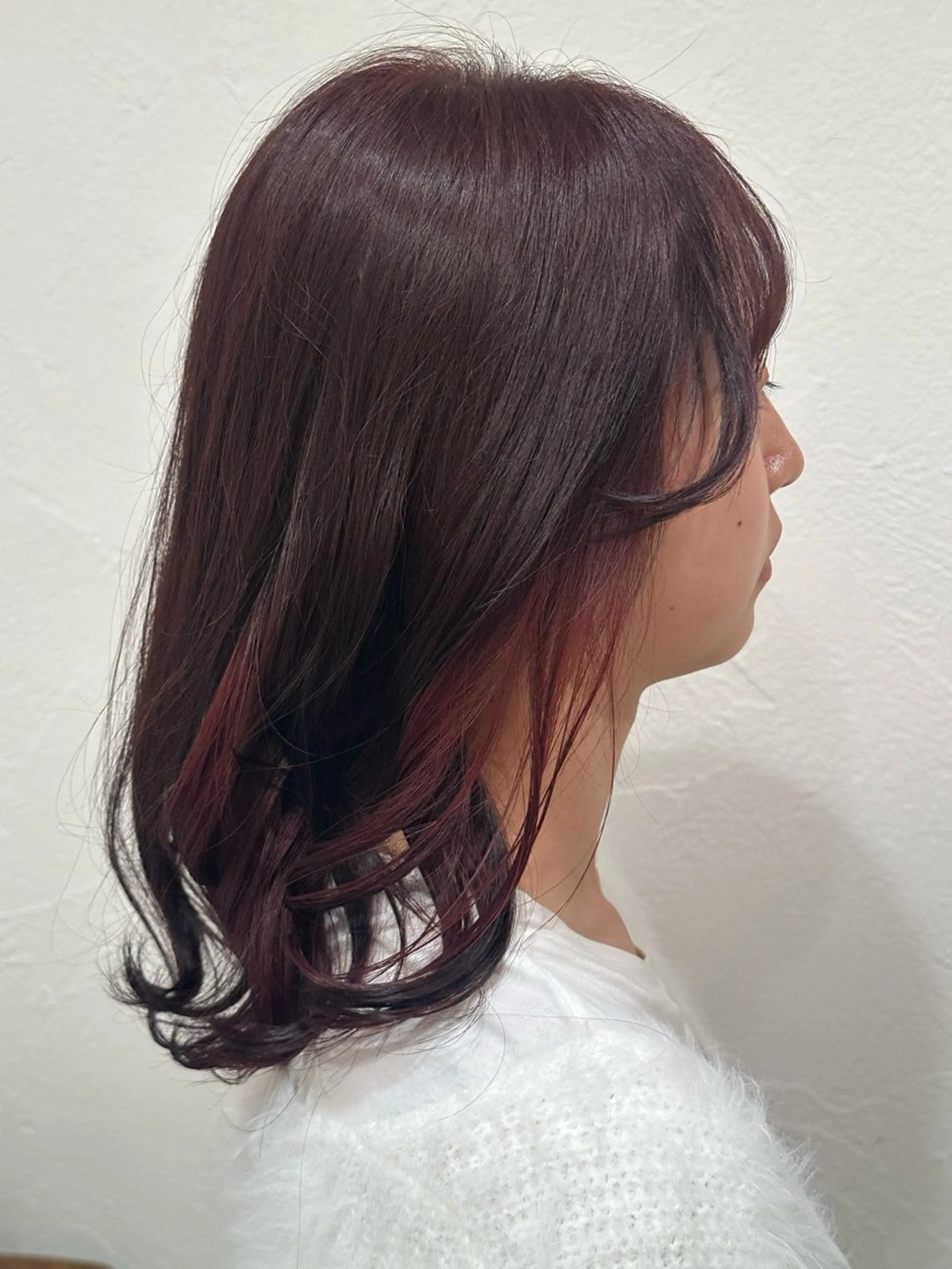 ロング カラー ブリーチ ブリーチなしカラー ピンクカラー ヘアカラー 山之内匠/艶カラー/ ハイトーン/ブリーチのヘアスタイル
