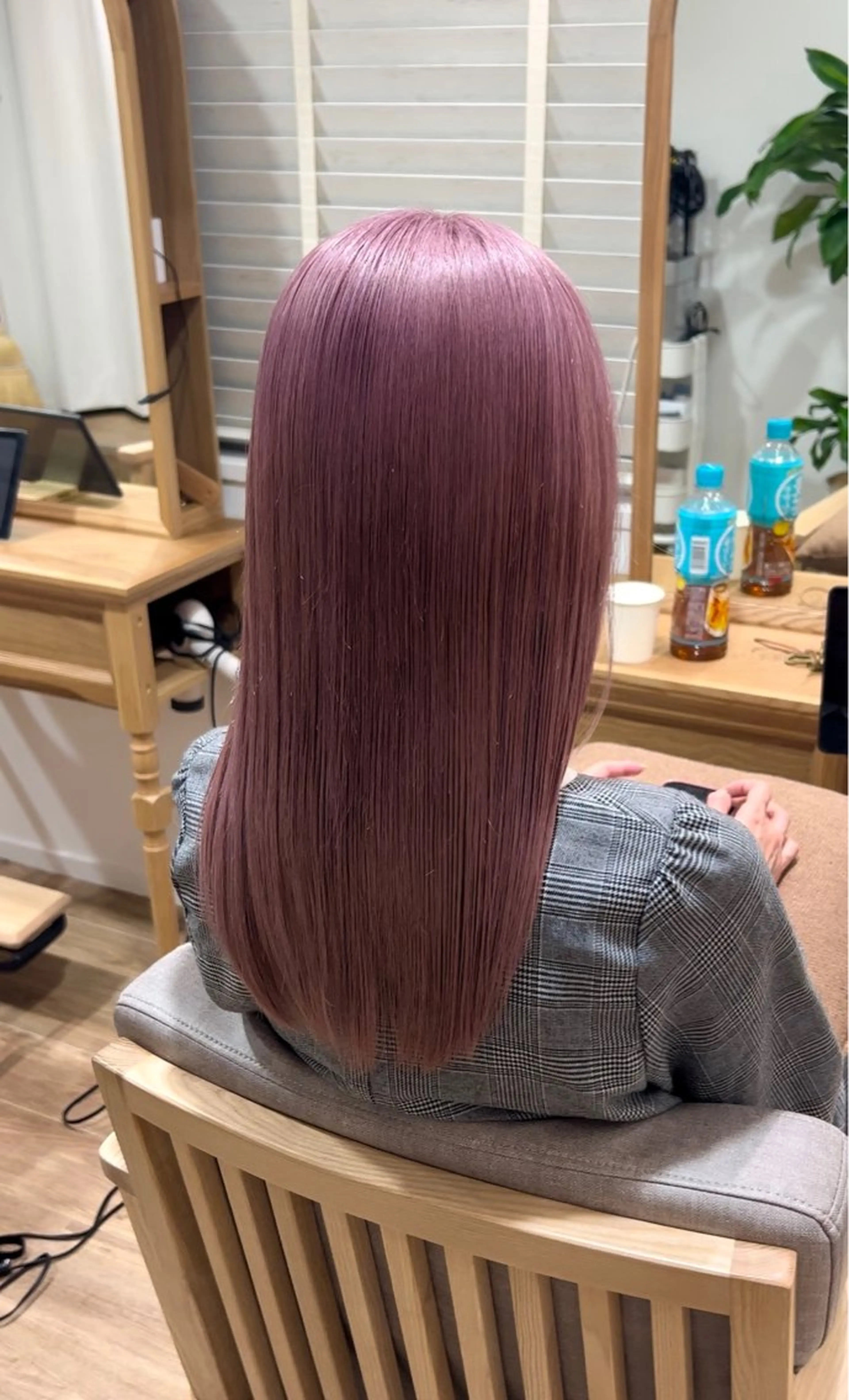 ロング ピンクラベンダー MIZUKI 〰️🤍のヘアスタイル