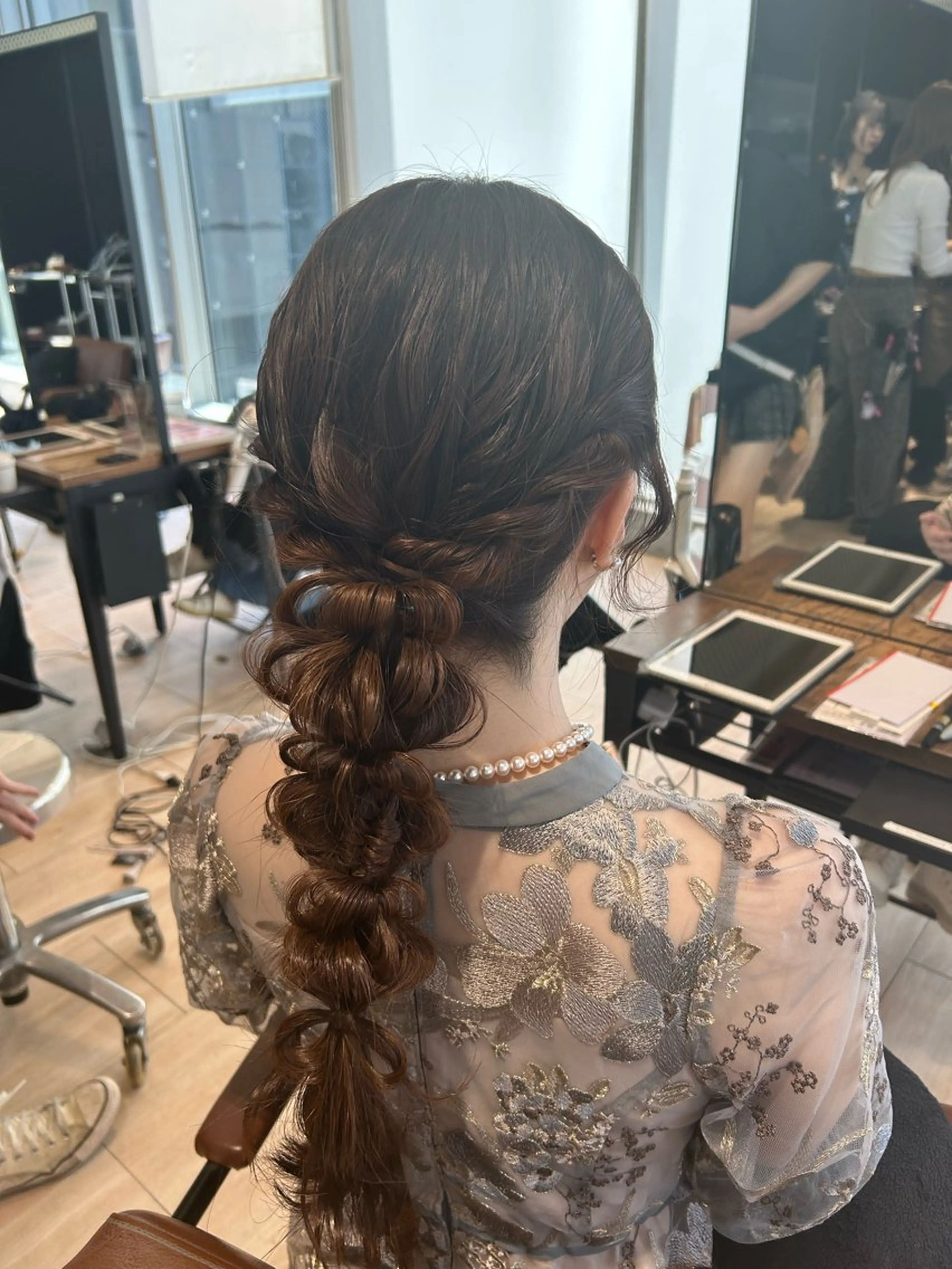 ロング ヘアセット 🎀大竹美侑／顔まわ りカット／レイヤーのヘアスタイル