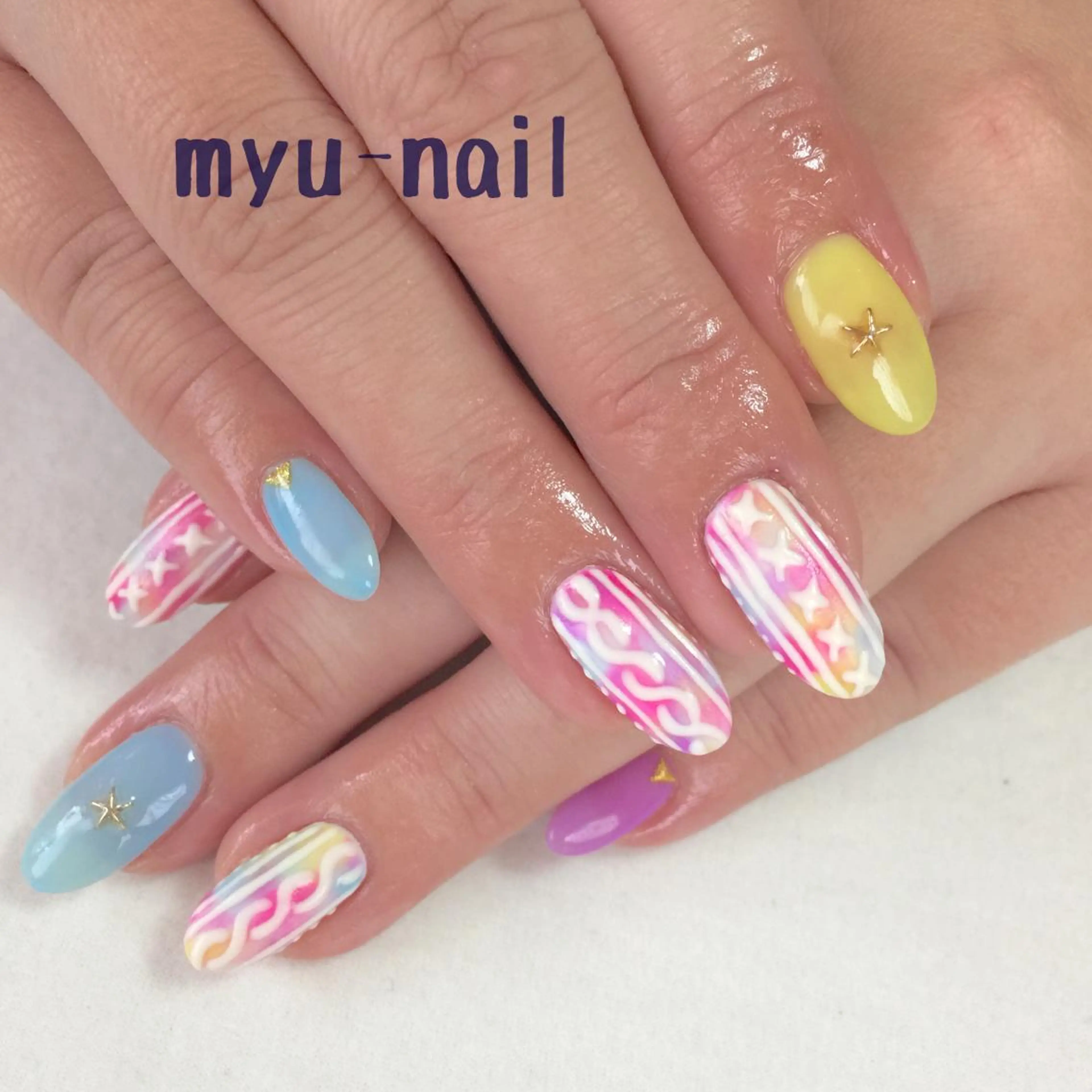 ネイル アートネイル ホームサロン myu-nailのネイルデザイン