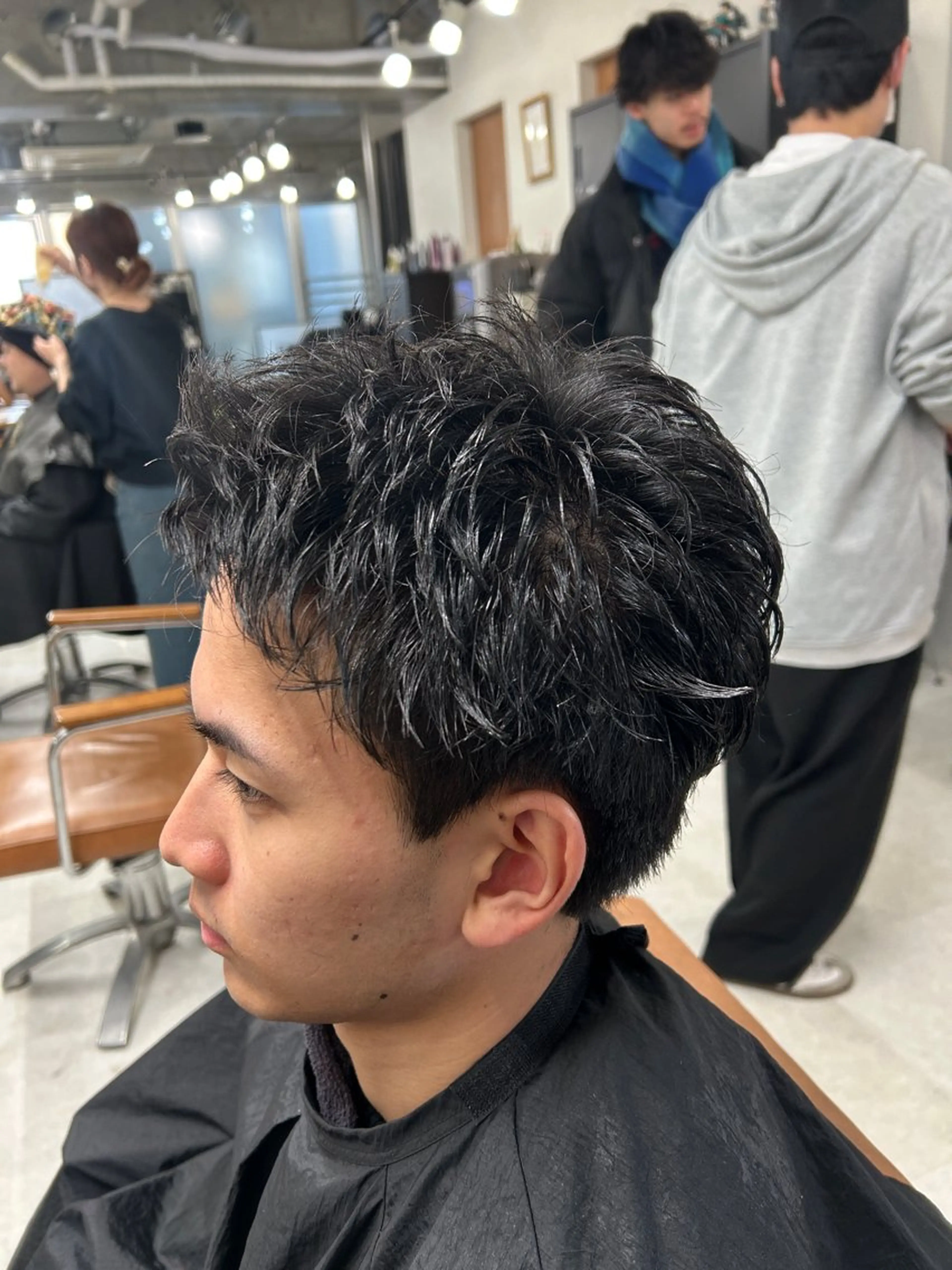 メンズ カット トリートメント ヘッドスパ ヘアセット カズキ🌼曲がる 縮毛矯正のヘアスタイル