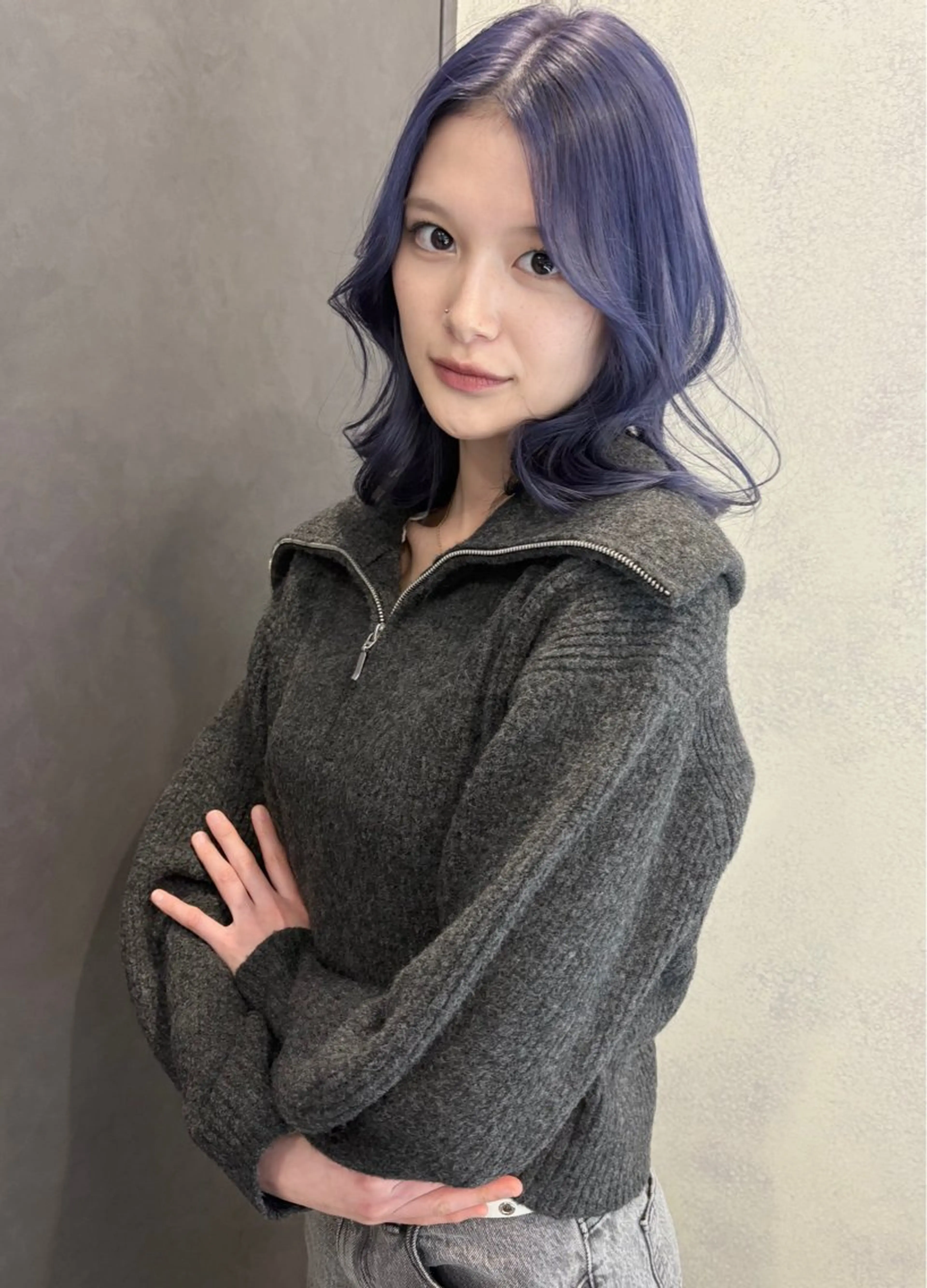 セミロング カラー kanato🇰🇷 【札幌韓国ヘア】のヘアスタイル