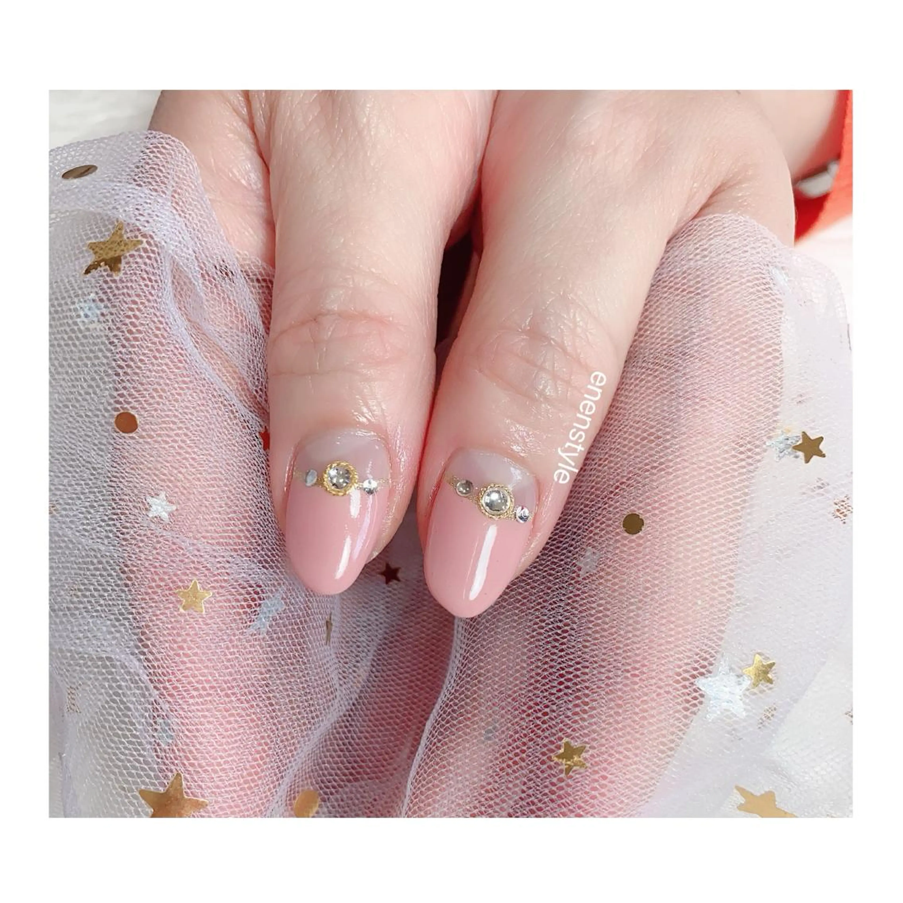 ショート ネイル ジェルネイル ニュアンスネイル オフィスネイル ワンカラーネイル パラジェル ハンドネイル 👑enen style👑のネイルデザイン