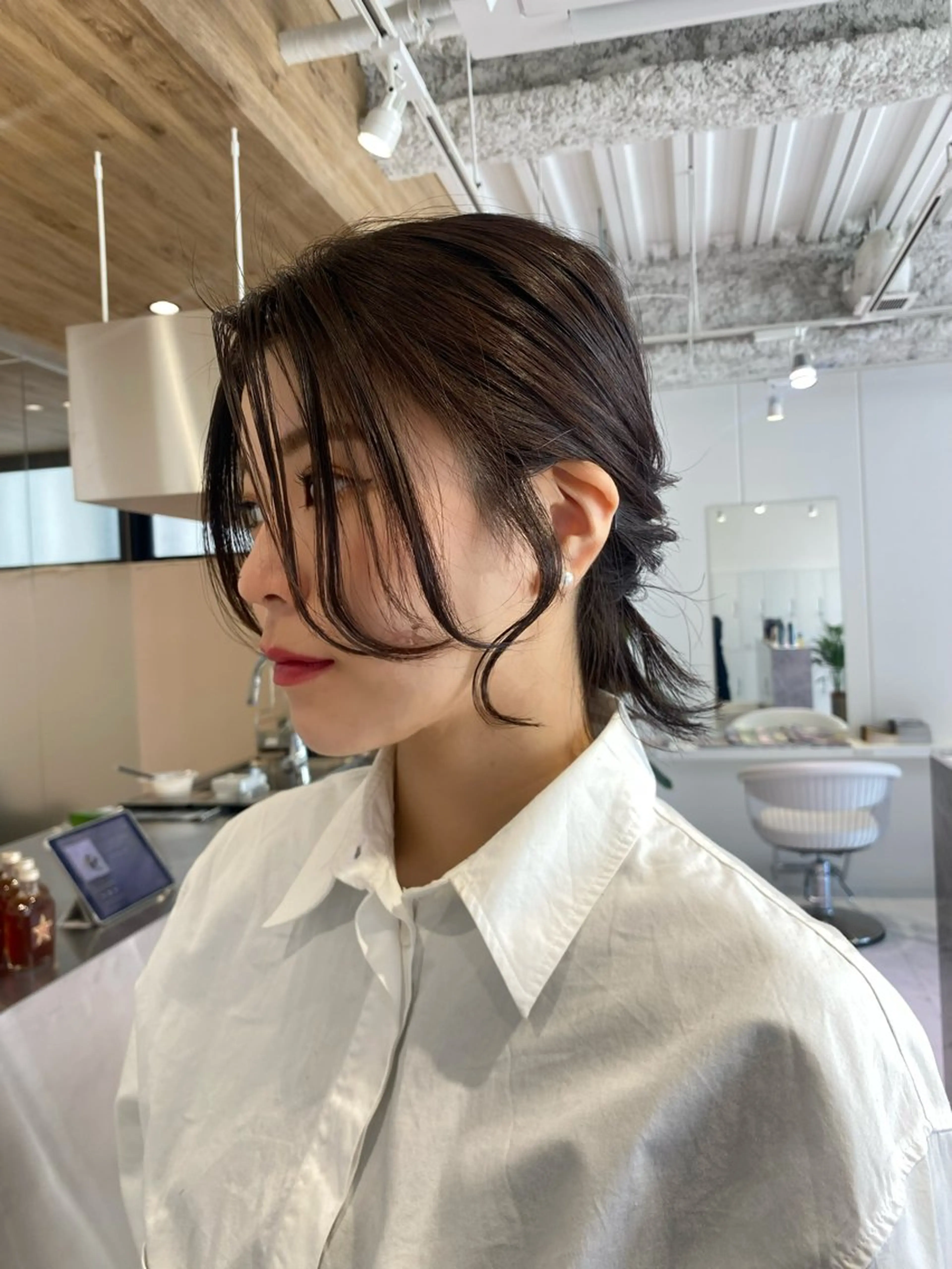 ショート ヘアセット 都筑 莉佳子のヘアスタイル
