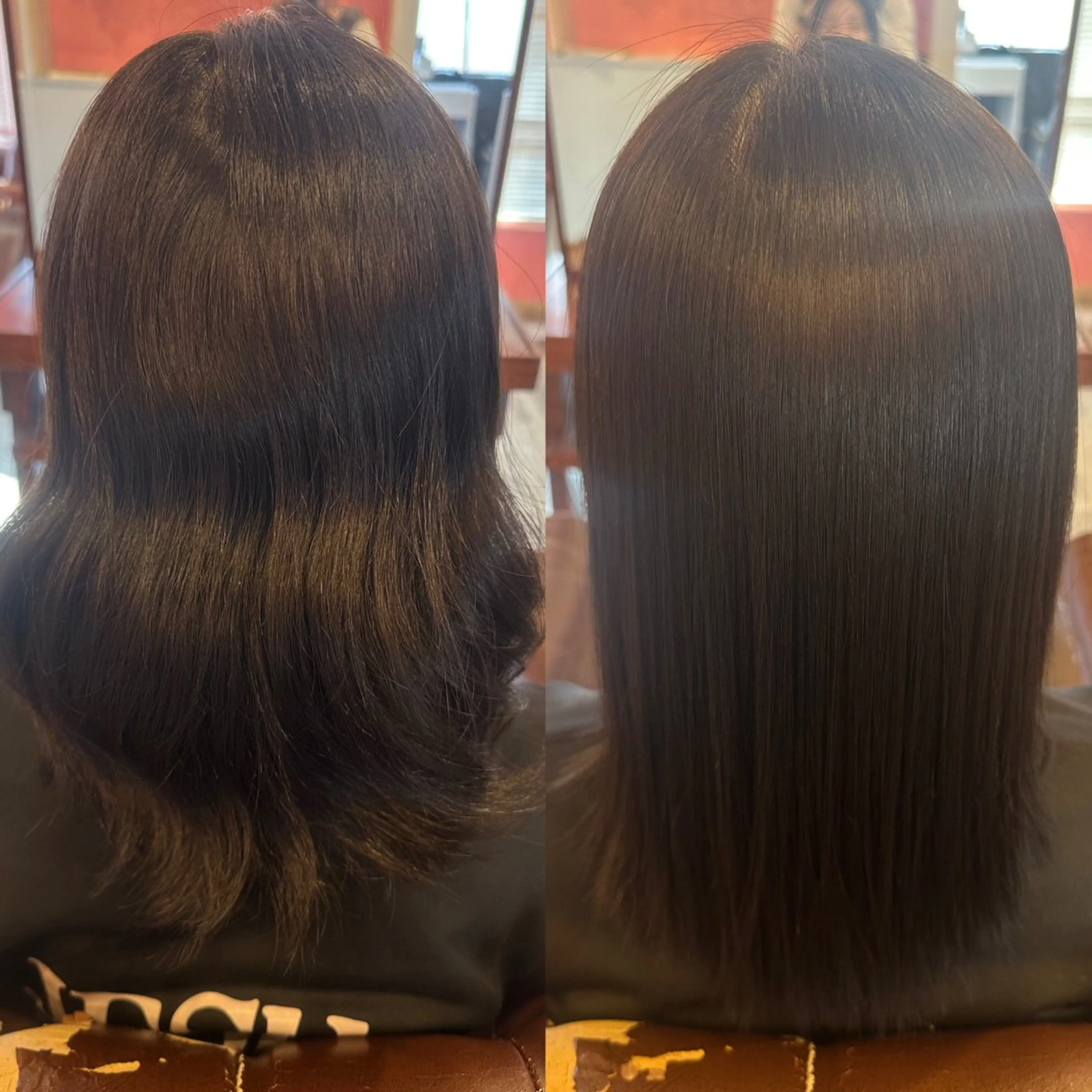 セミロング キッズ 縮毛矯正 縮毛矯正 安達 望のヘアスタイル