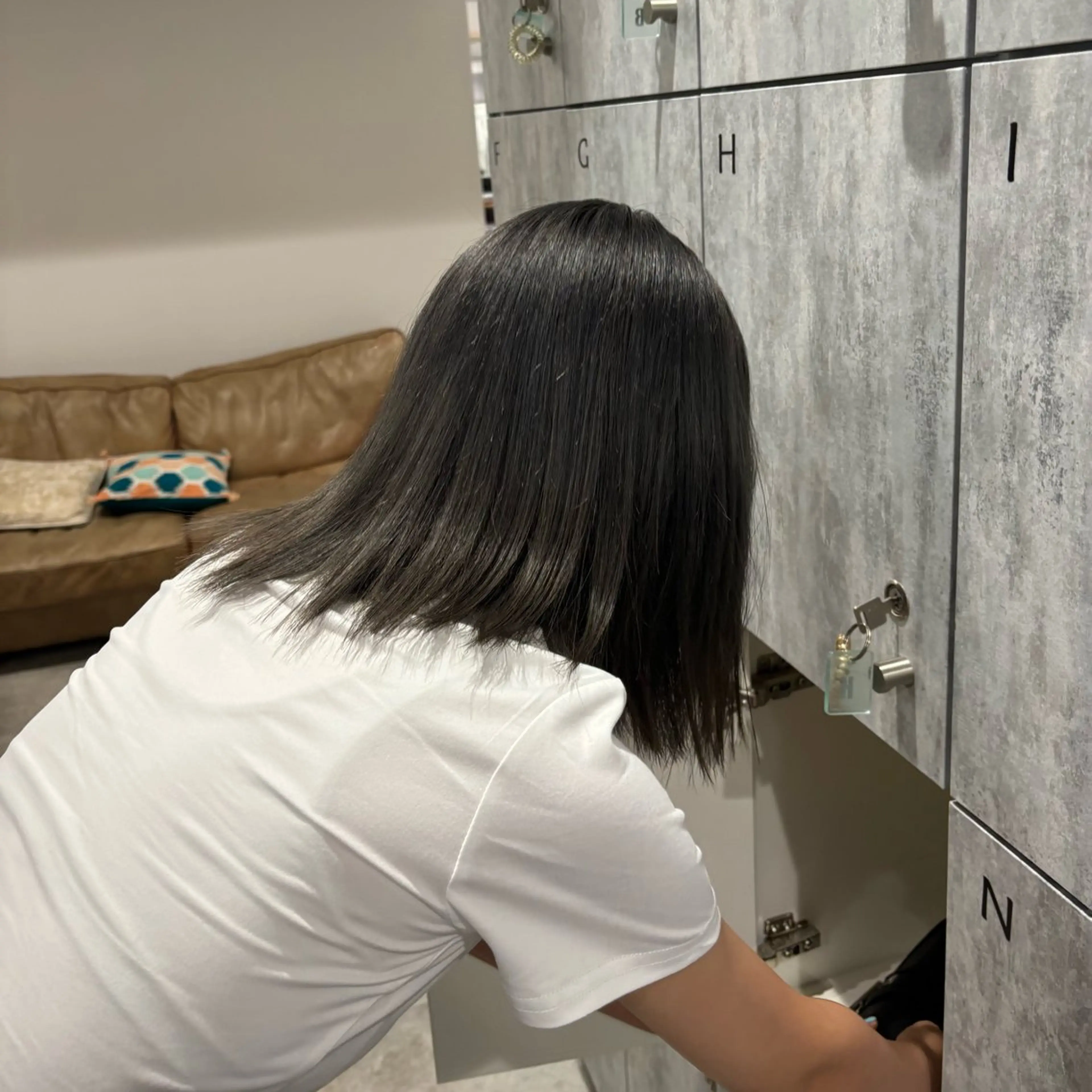 ミディアム カラー カット ヘアカラー ブリーチ無しダブル カラー / LINAのヘアスタイル