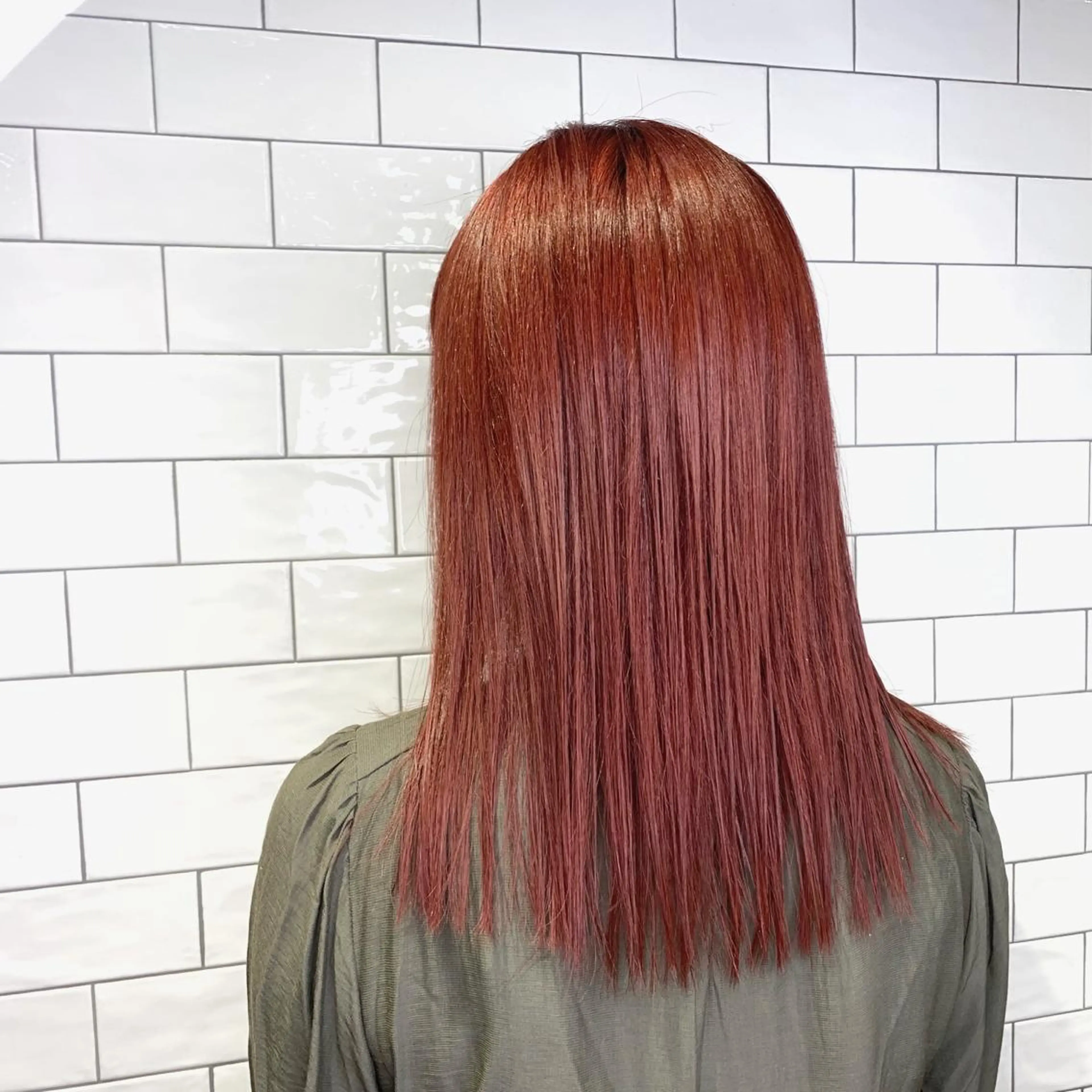 セミロング カラー ヘアカラー 原山 直人のヘアスタイル