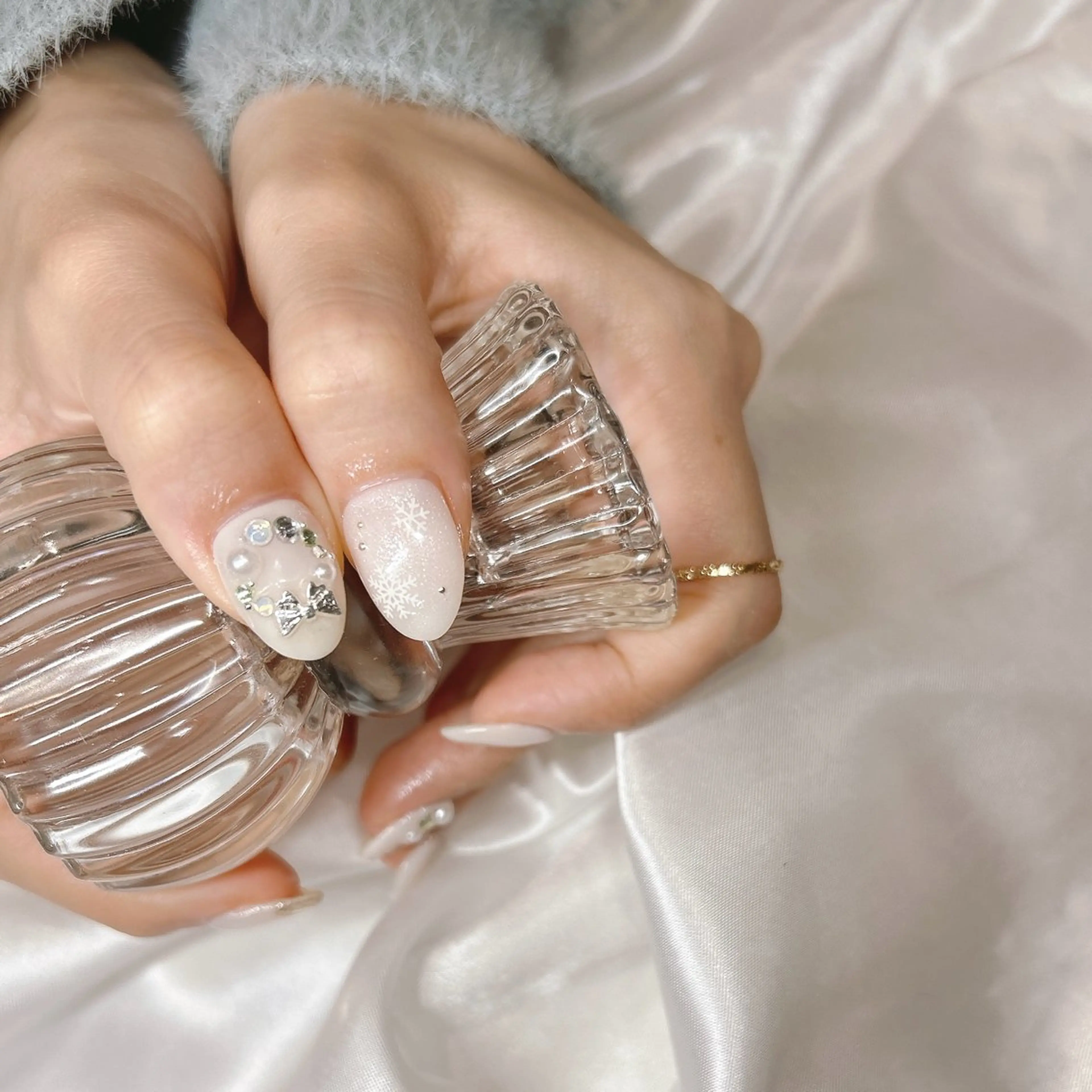 ネイル 冬ネイル クリスマス ハンドネイル junna 金山.東別院.上前津のネイルデザイン