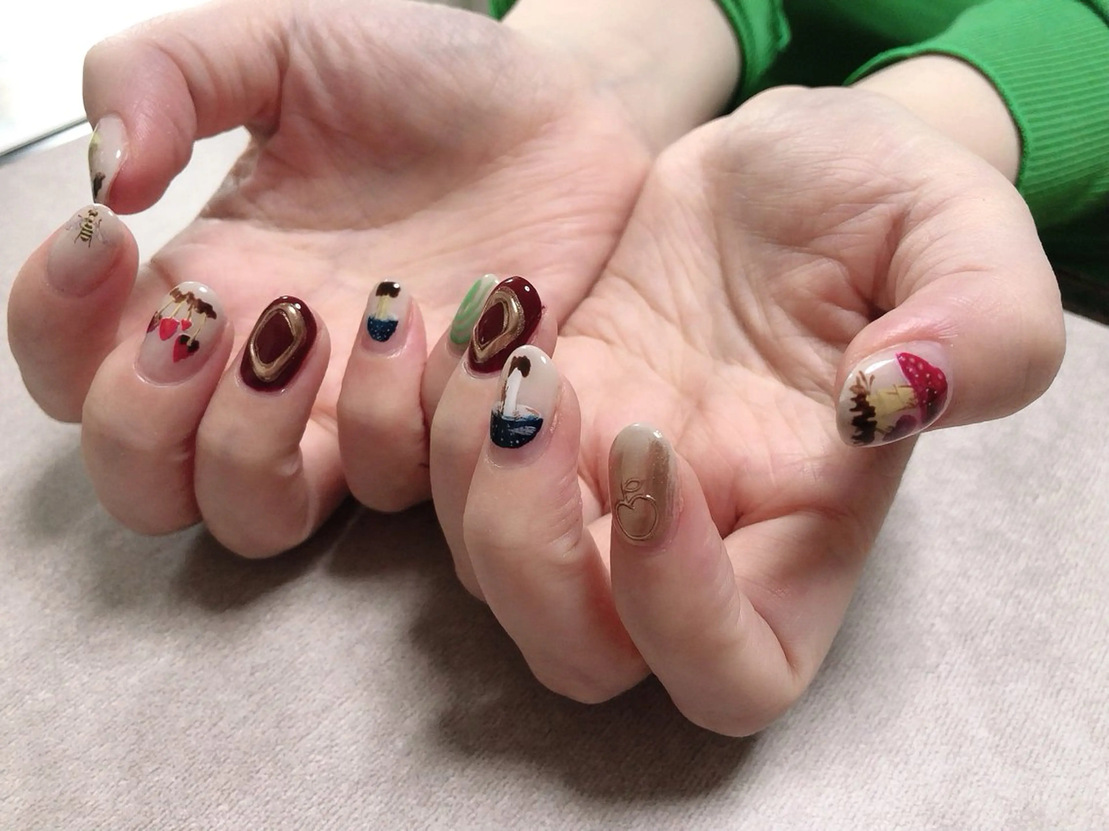 🟣手書きアート10本🟣オフ込み、ケア付き】※オフなしの場合は事前に連絡下さい。の写真