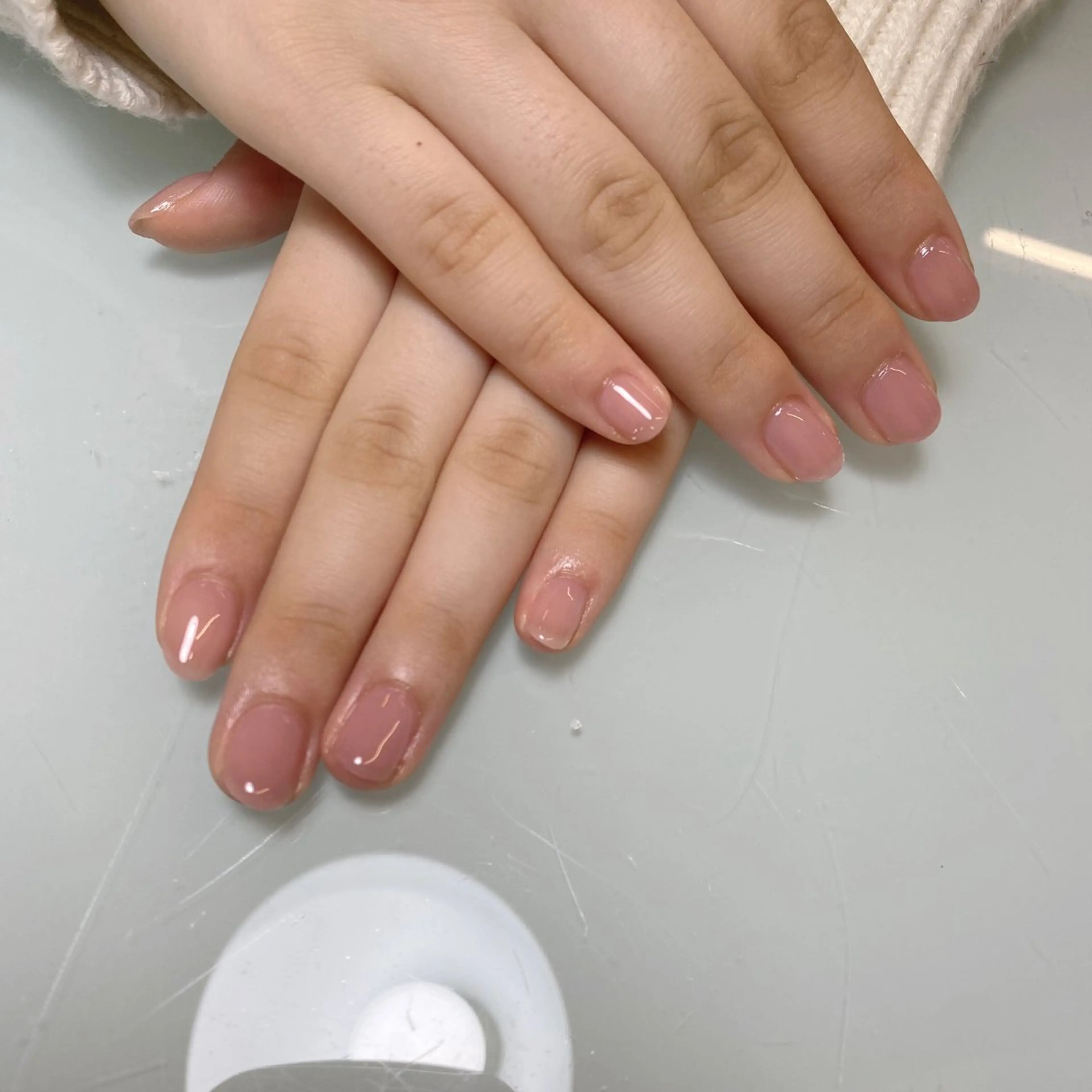 ネイル 長さ出し ジェルネイル グラデーション オフィスネイル ワンカラーネイル 🌷yui ネイル🌷のネイルデザイン