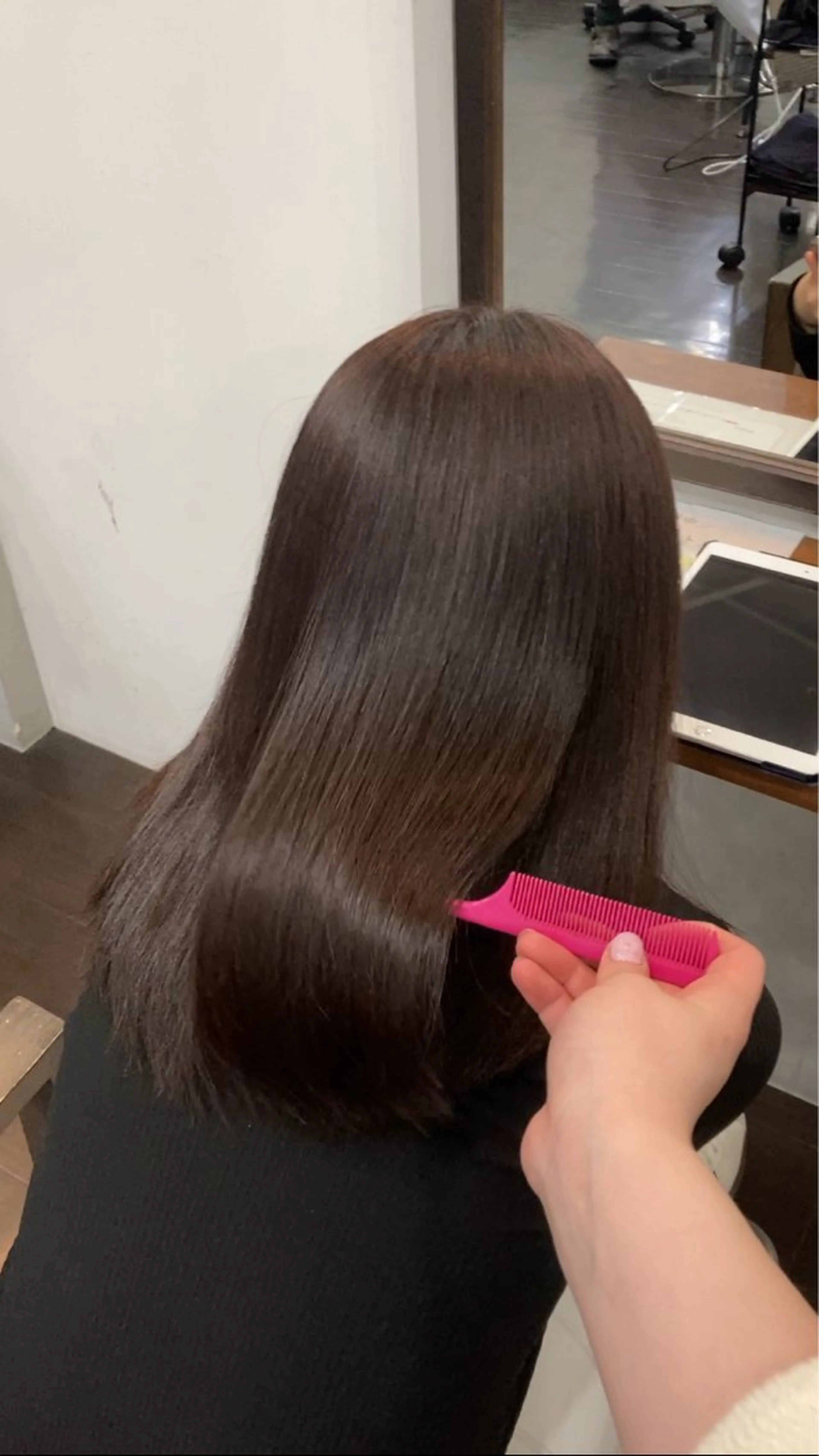 セミロング カット ヘアカラー トリートメント 🌸栄/髪質改善 透明感/ムラカミ🌸のヘアスタイル