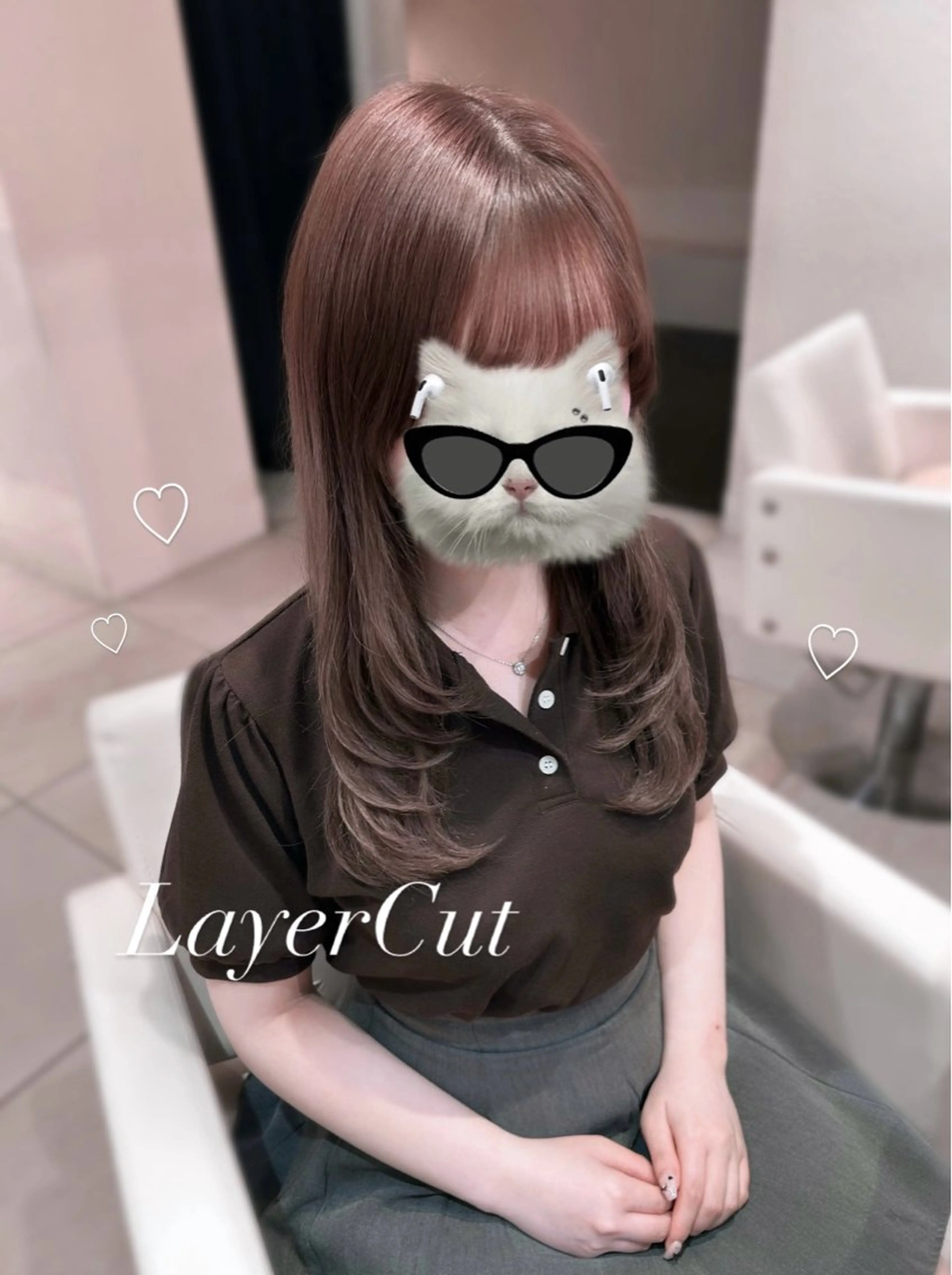 【5月限定🎀🪄】 レイヤーカットモデル+シャンプーブロー付き(詳細用確認)💘💫💭の写真