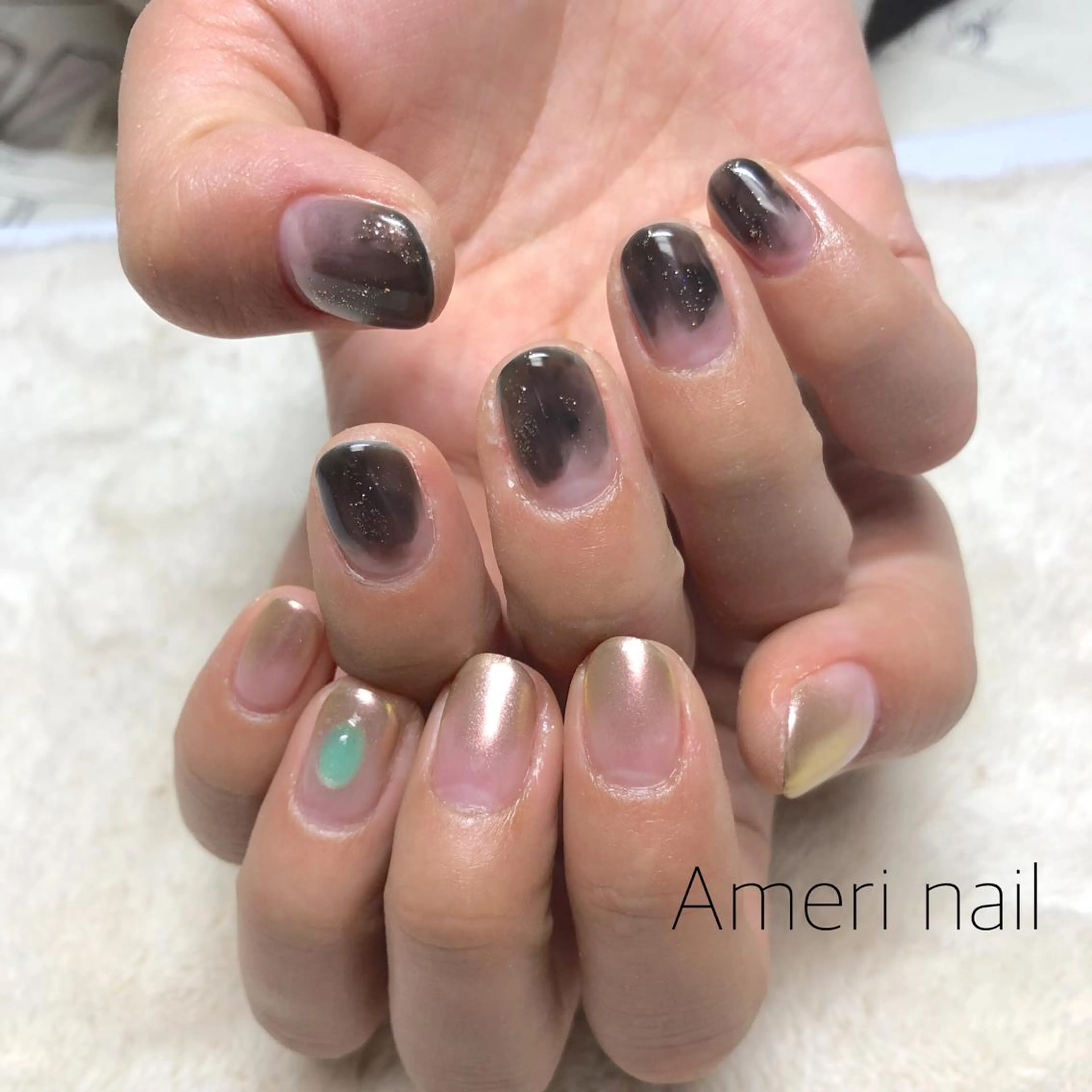 ネイル ハンドネイル Ameri nail /UKIのネイルデザイン