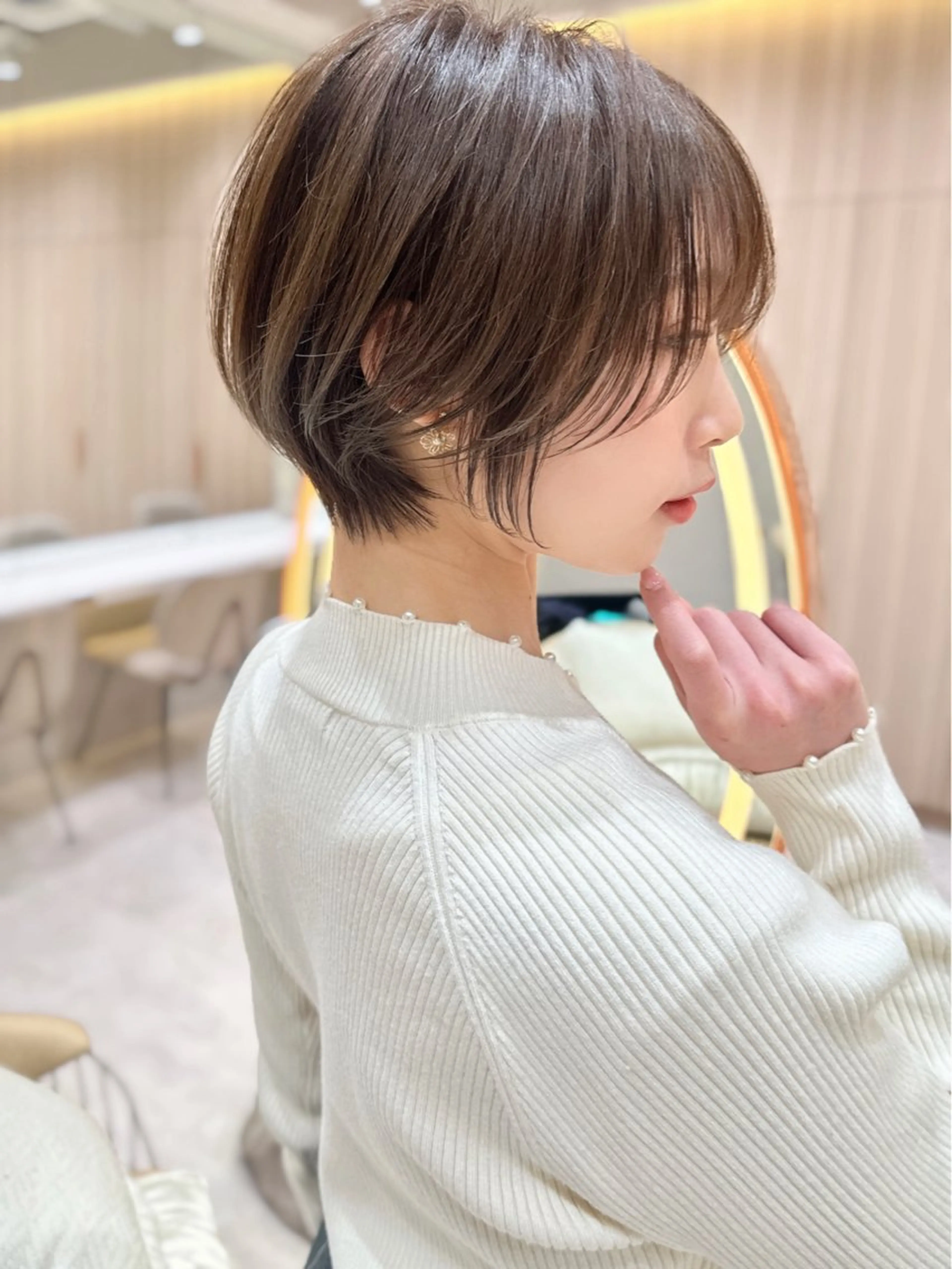 ショート カラー カット レイヤー❣️縮毛矯 川村利幸のヘアスタイル