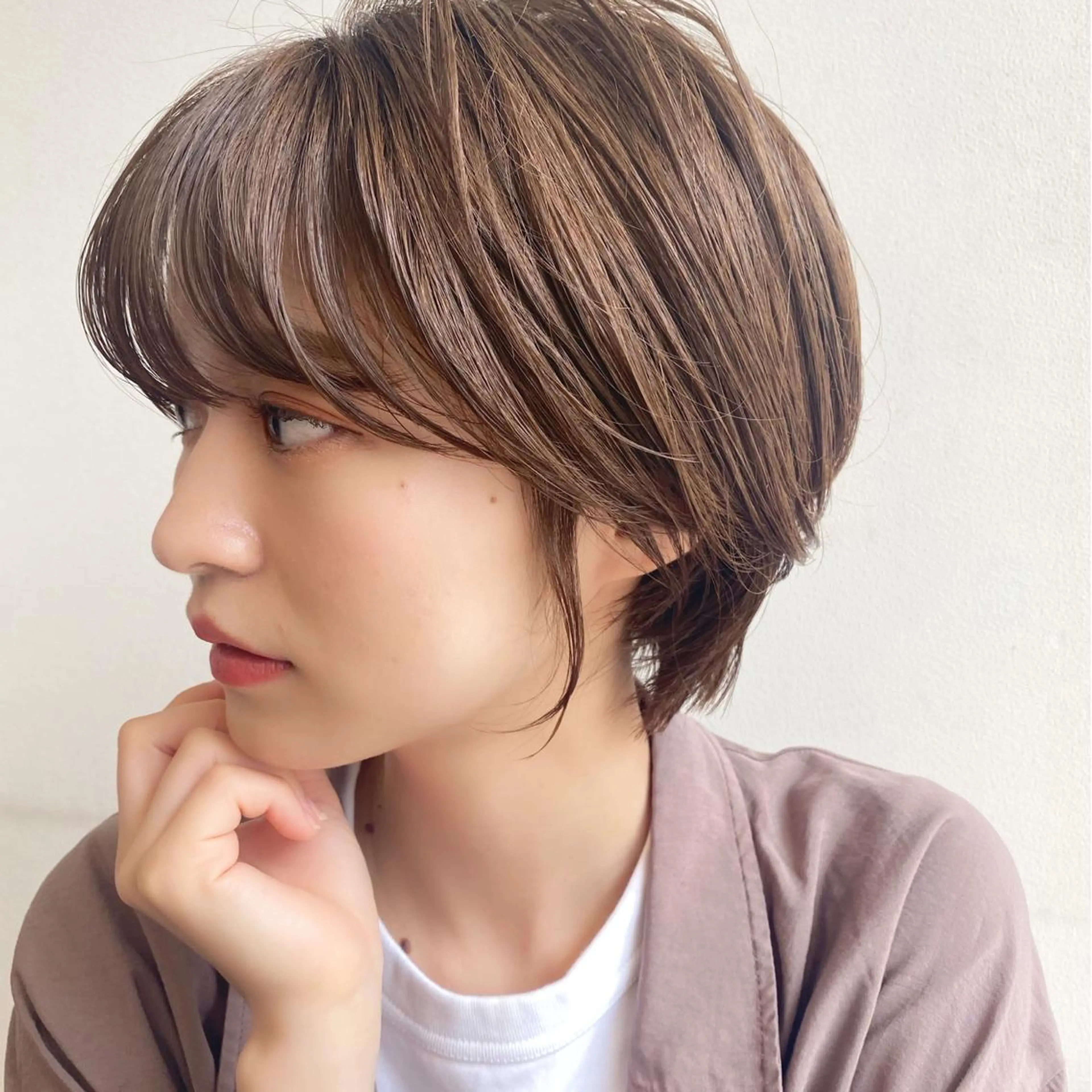 ショート カラー パーマ ヘアアレンジ ✨艶髪✨ 奈須晴香のヘアスタイル
