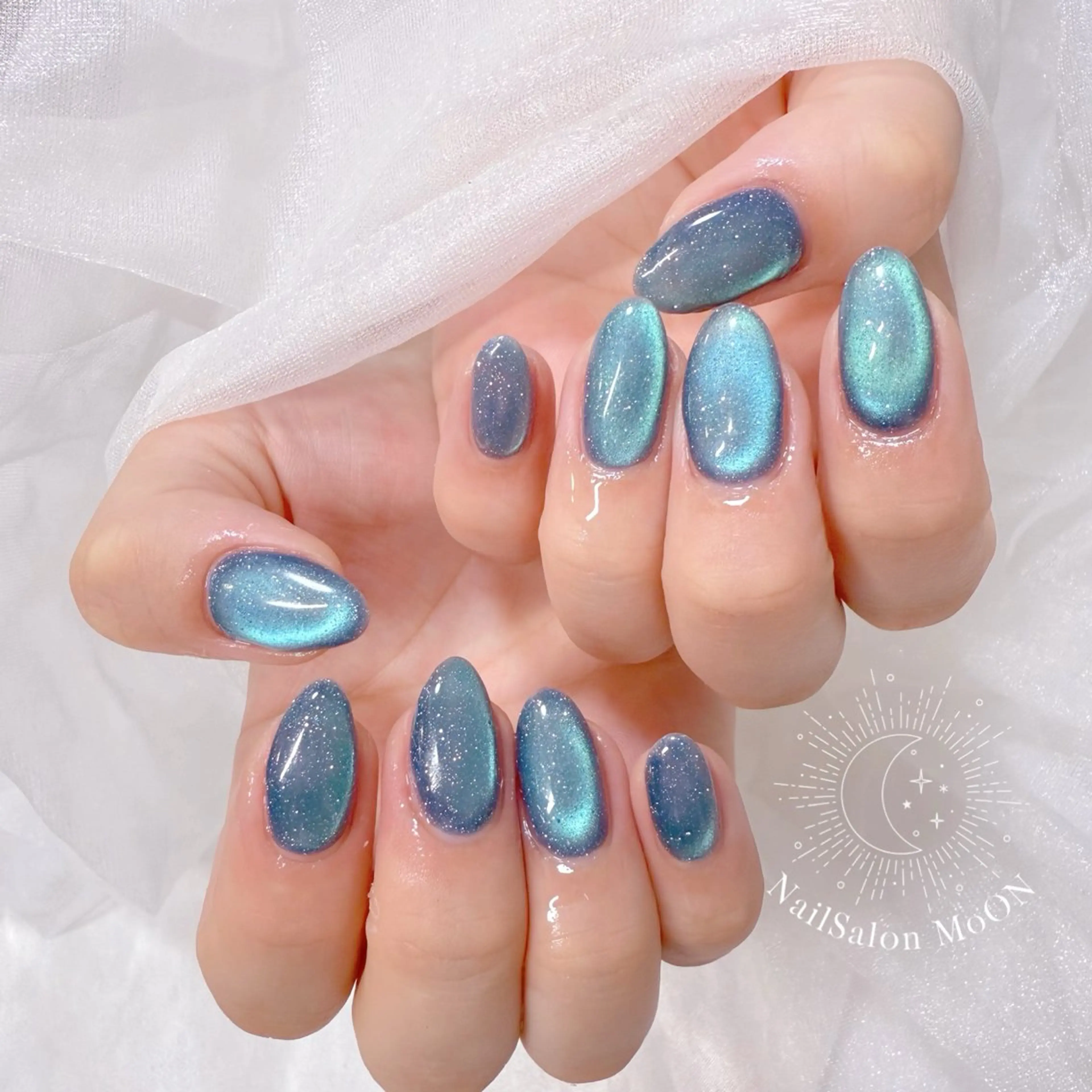 ネイル マグネットネイル ハンドネイル ハンドケア MoON...❤︎ MeGuのネイルデザイン
