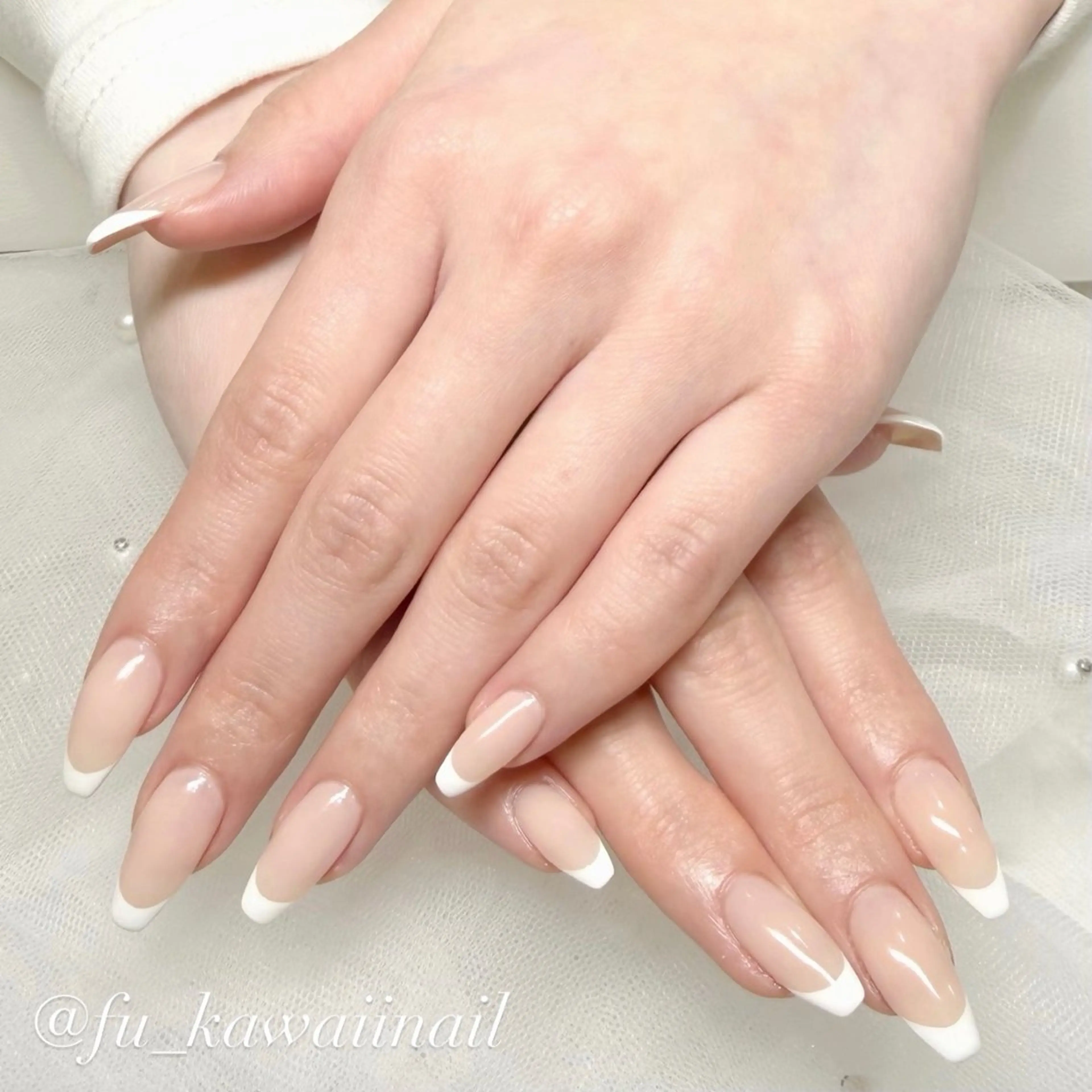 ネイル フレンチネイル ハンドネイル 🪞ヤギフウカ🪞 渋谷ネイルのネイルデザイン