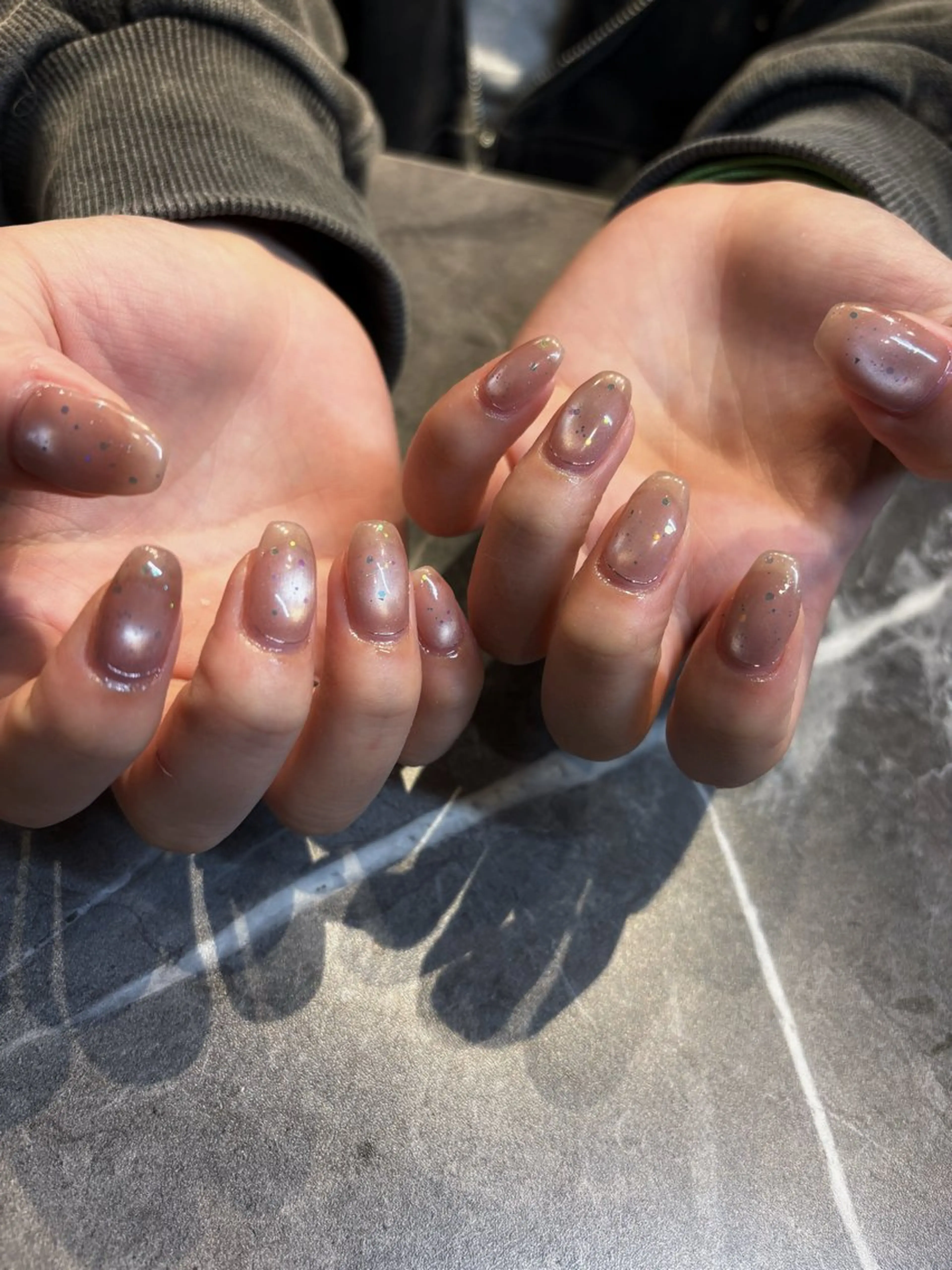 ネイル アートネイル ラメ(グリッター) ハンドネイル china 🌙.・+のネイルデザイン