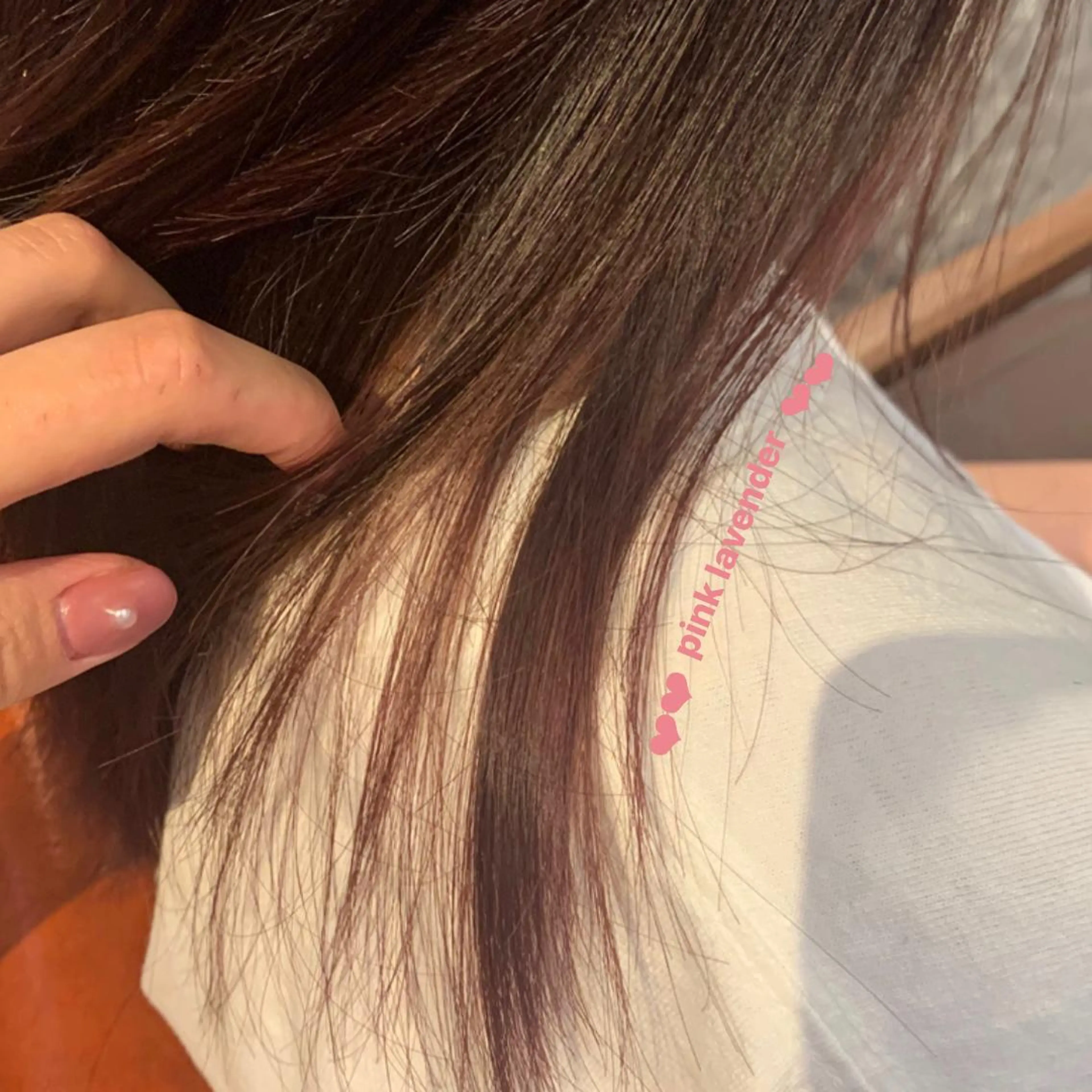 セミロング カラー stylist店長 岡本真依のヘアスタイル