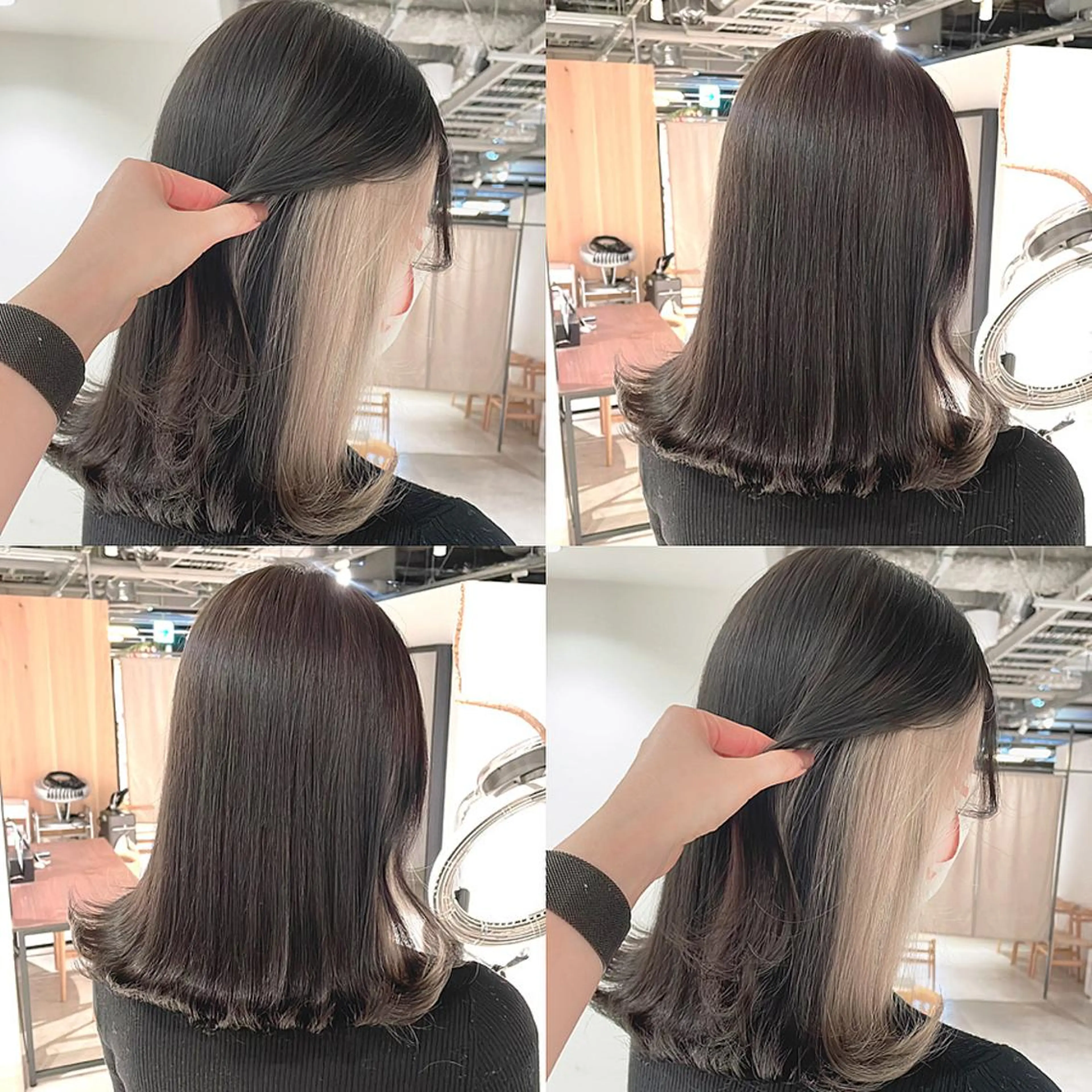 カラー ブリーチ ヘアカラー トリートメント 渋谷:インナーカラー ／🍒エリカ🍒のヘアスタイル
