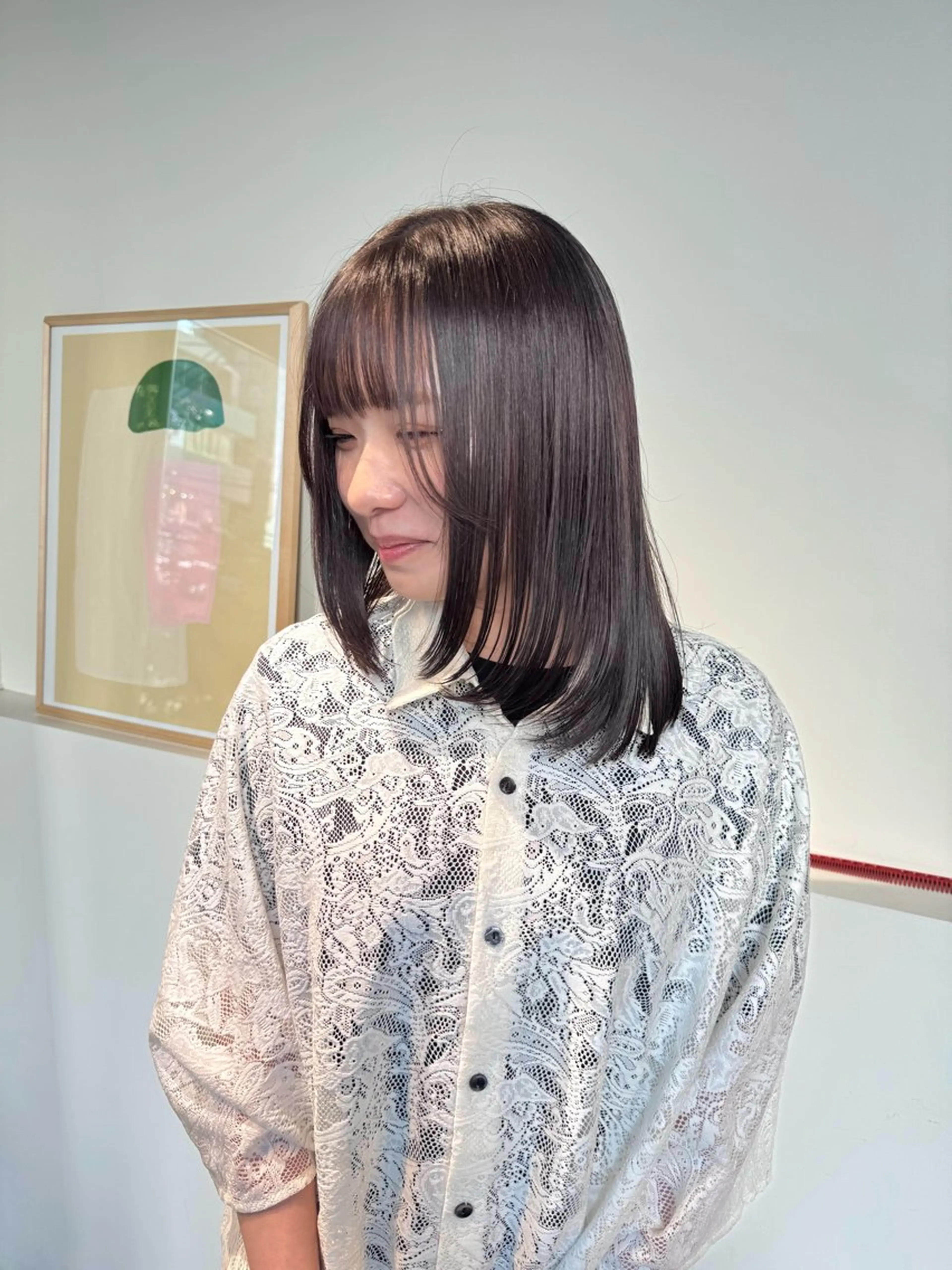 カット＋前髪の縮毛矯正の写真