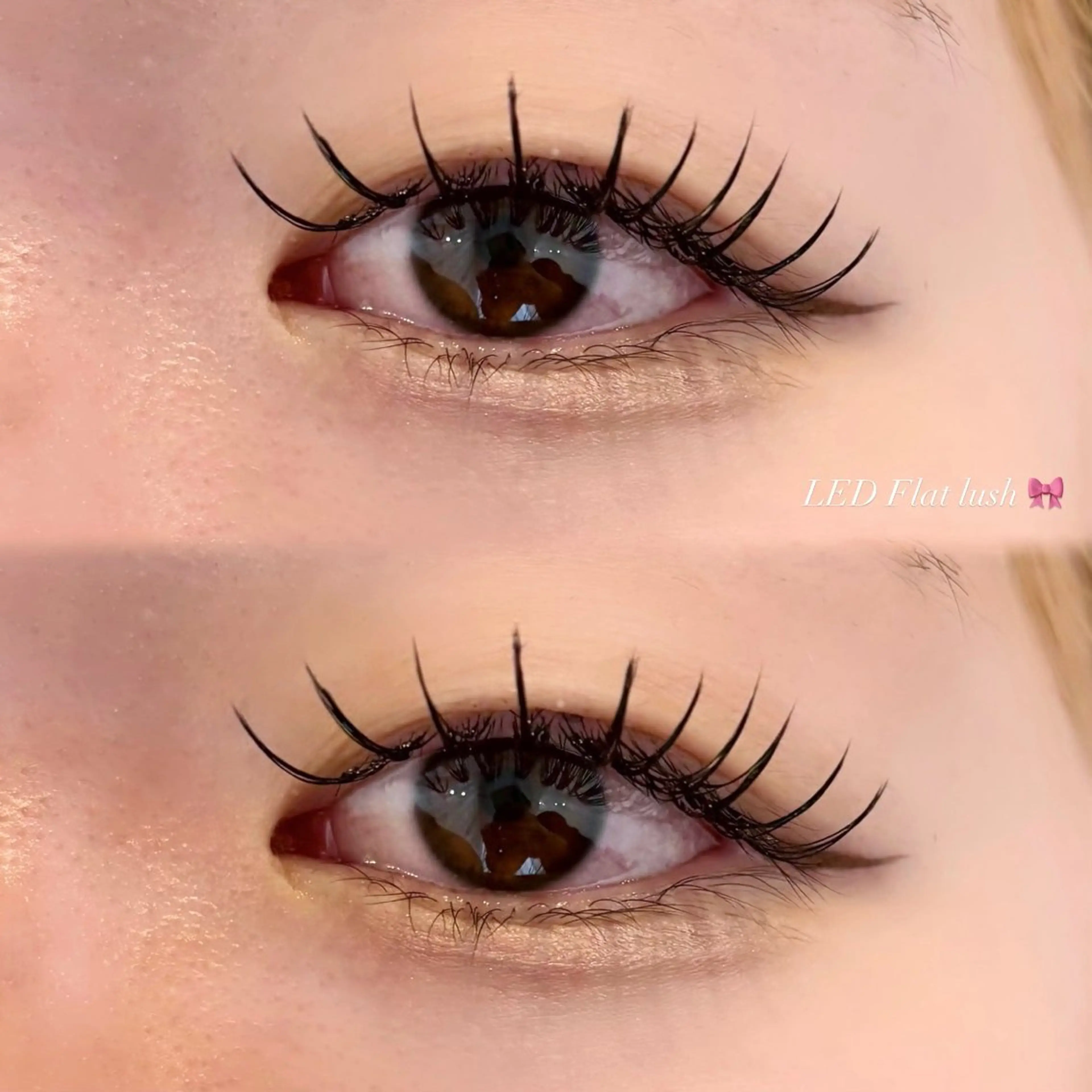 マツエク・マツパ 束感まつ毛 フラットラッシュ EYELA 小築🐈‍⬛🤍のマツエク・マツパデザイン