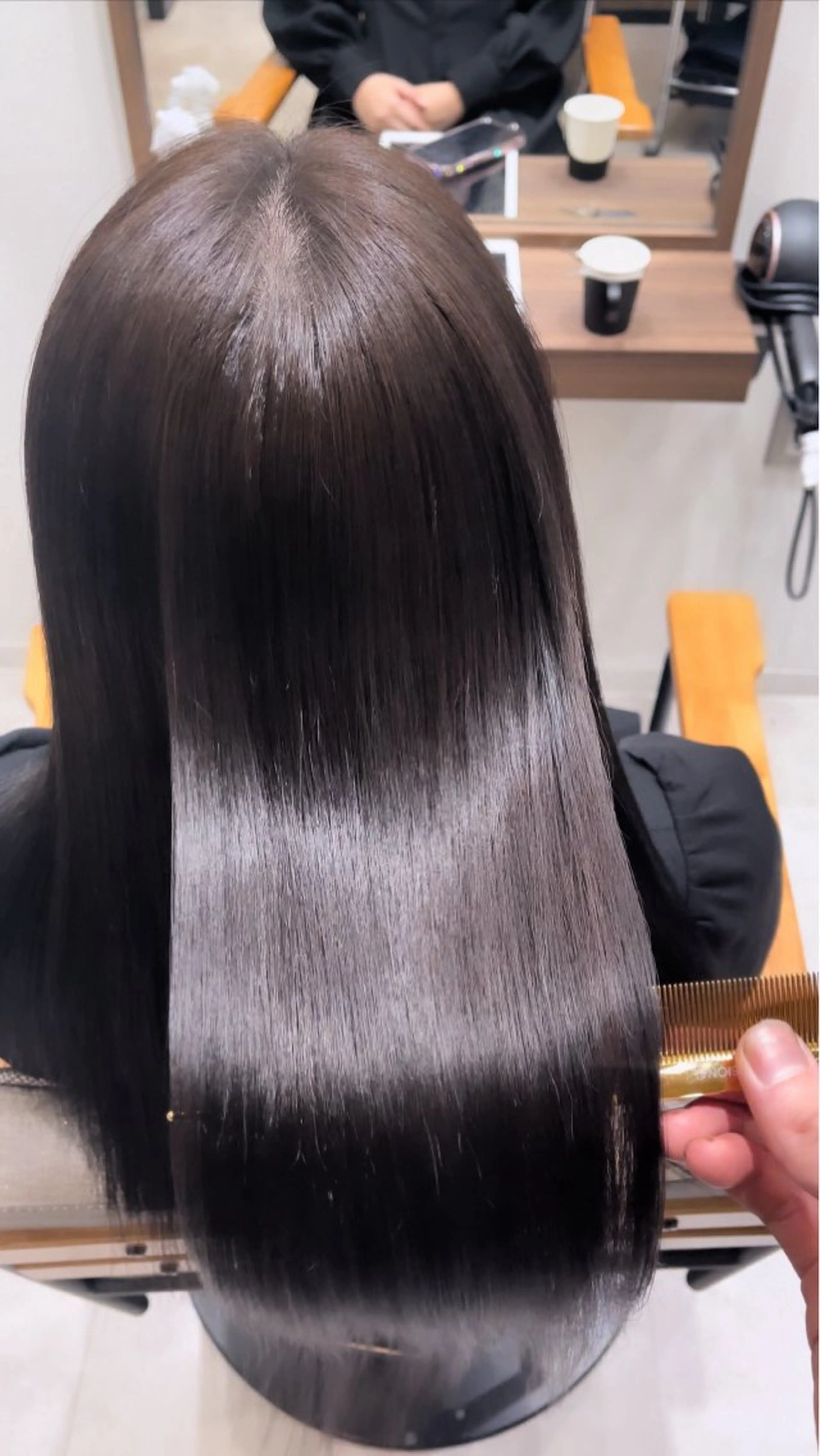 セミロング ヘアカラー トリートメント 朝5分でキマる艶髪 ／ヤマダのヘアスタイル