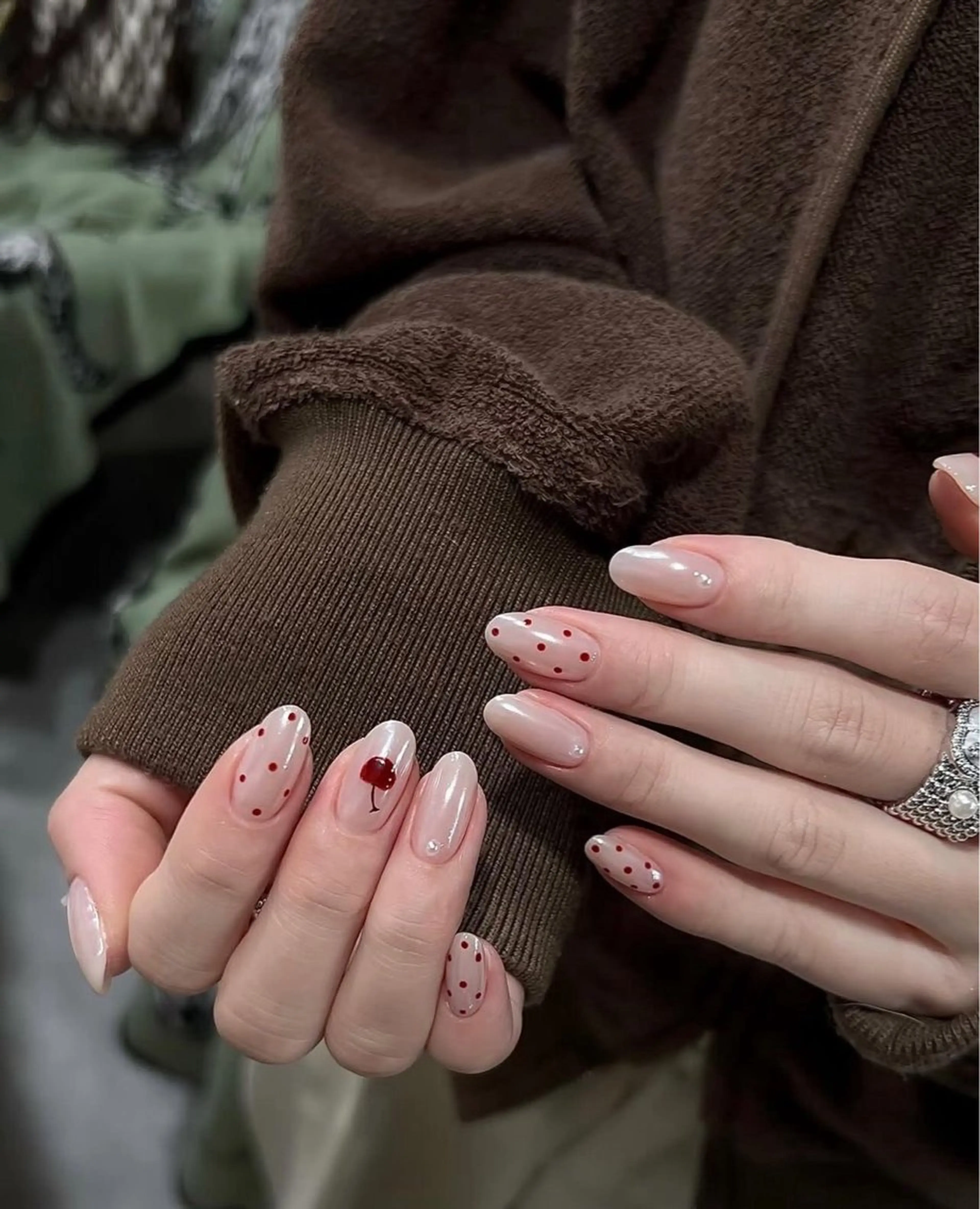 ネイル アートネイル オーロラネイル ブルー チークネイル フットネイル ハンドネイル NICY NAIL 池袋のネイルデザイン