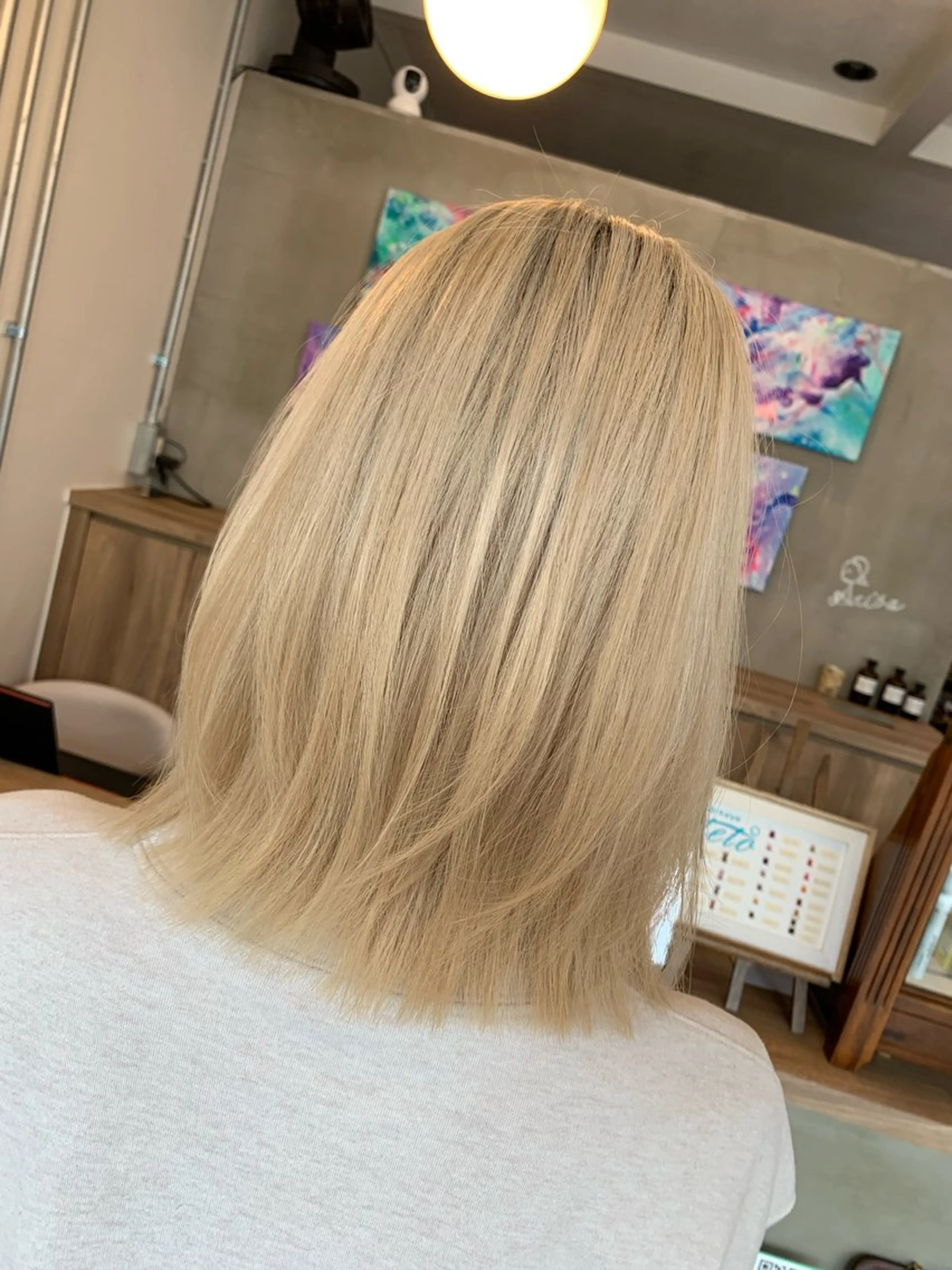 カラー ブリーチ/ストレート ダブルカラーtetoのヘアスタイル