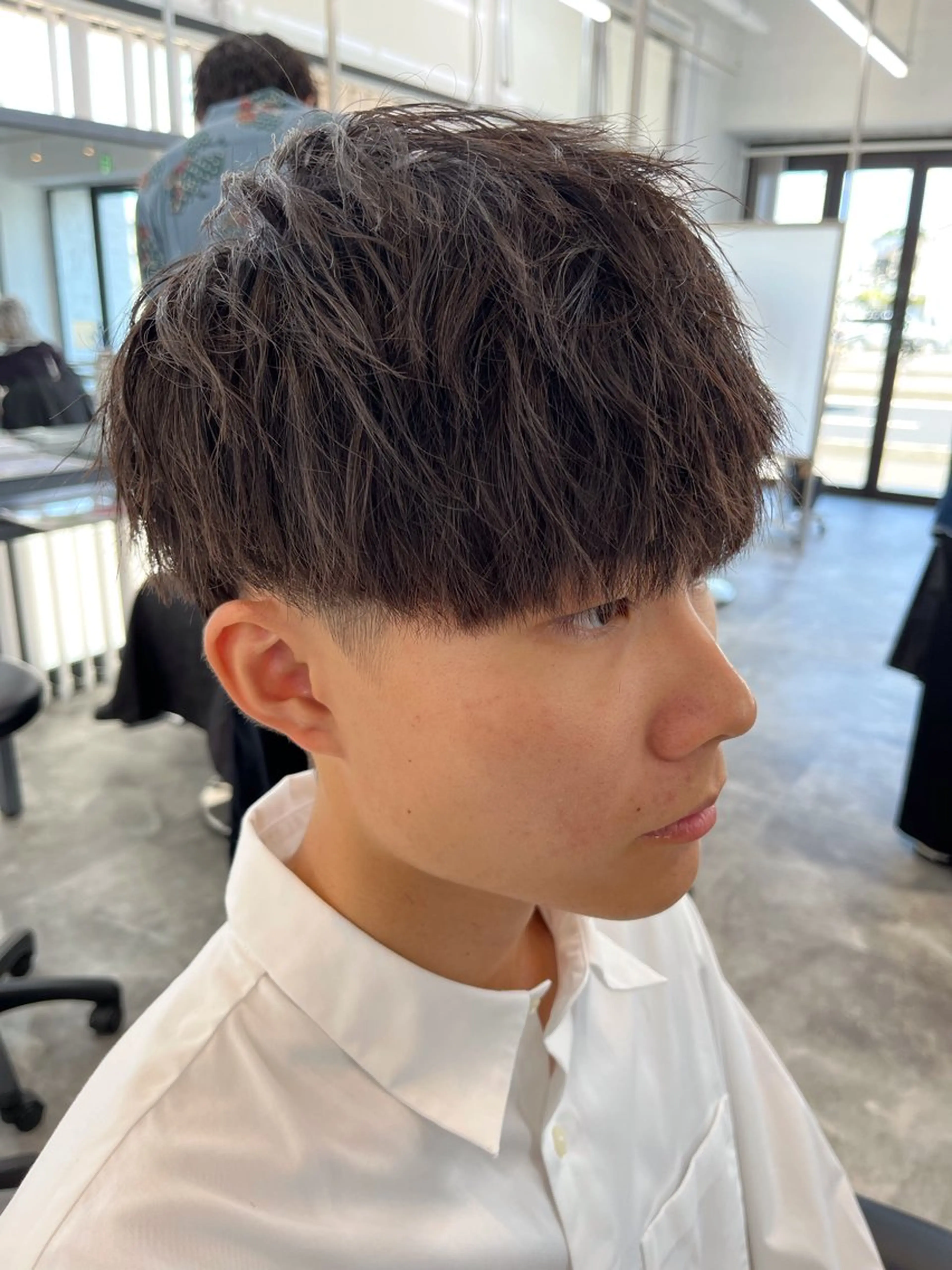 パーマ メンズ カット ⚡️メンズ/波巻き/ 片岡篤宣/水戸⚡️のヘアスタイル