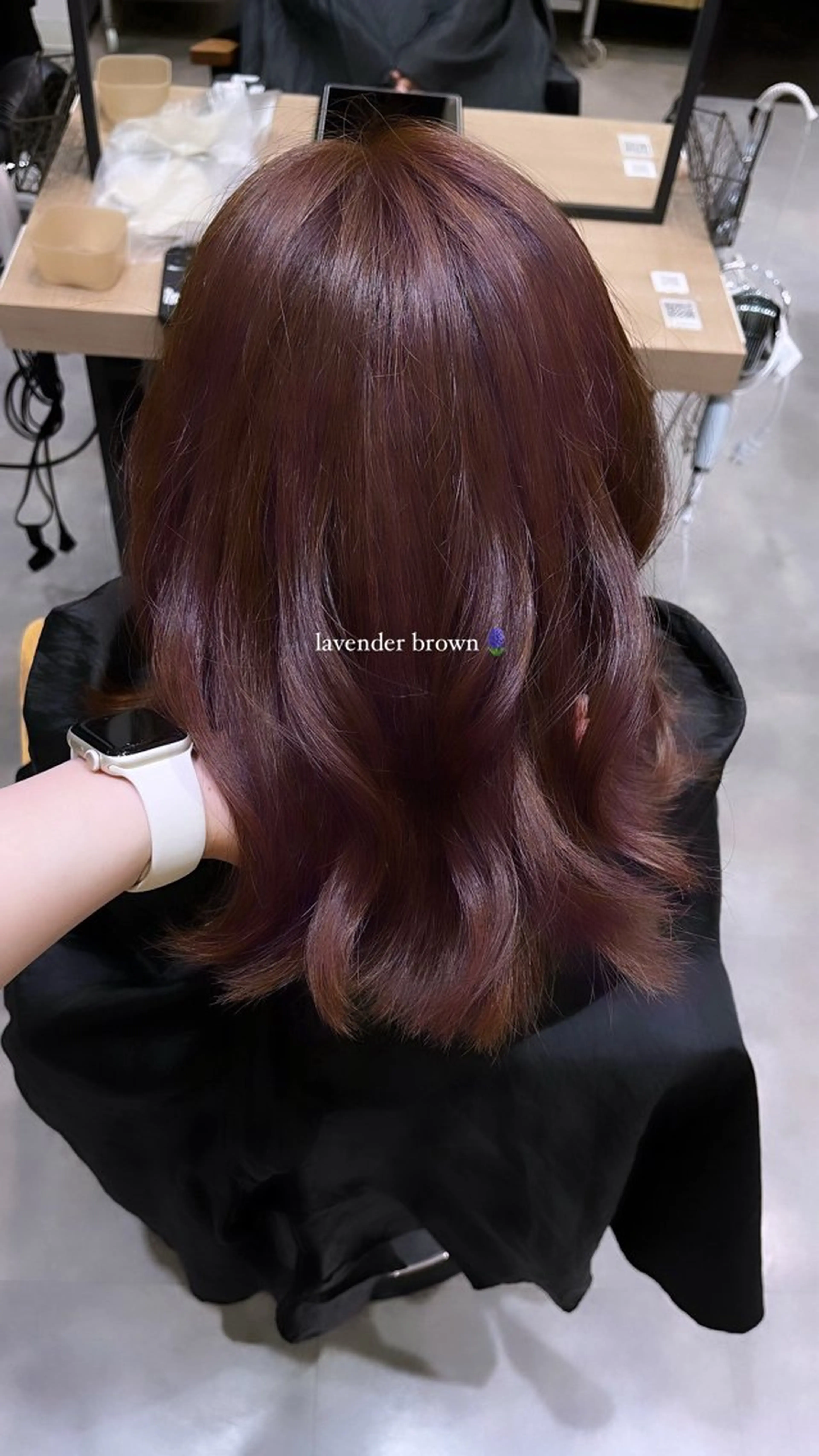 ミディアム カラー ブラウンカラー 透明感カラー ラベンダーカラー ラベンダーブラウン ヘアカラー 柚実/グレージュ/ 愛されナチュラル♥️のヘアスタイル