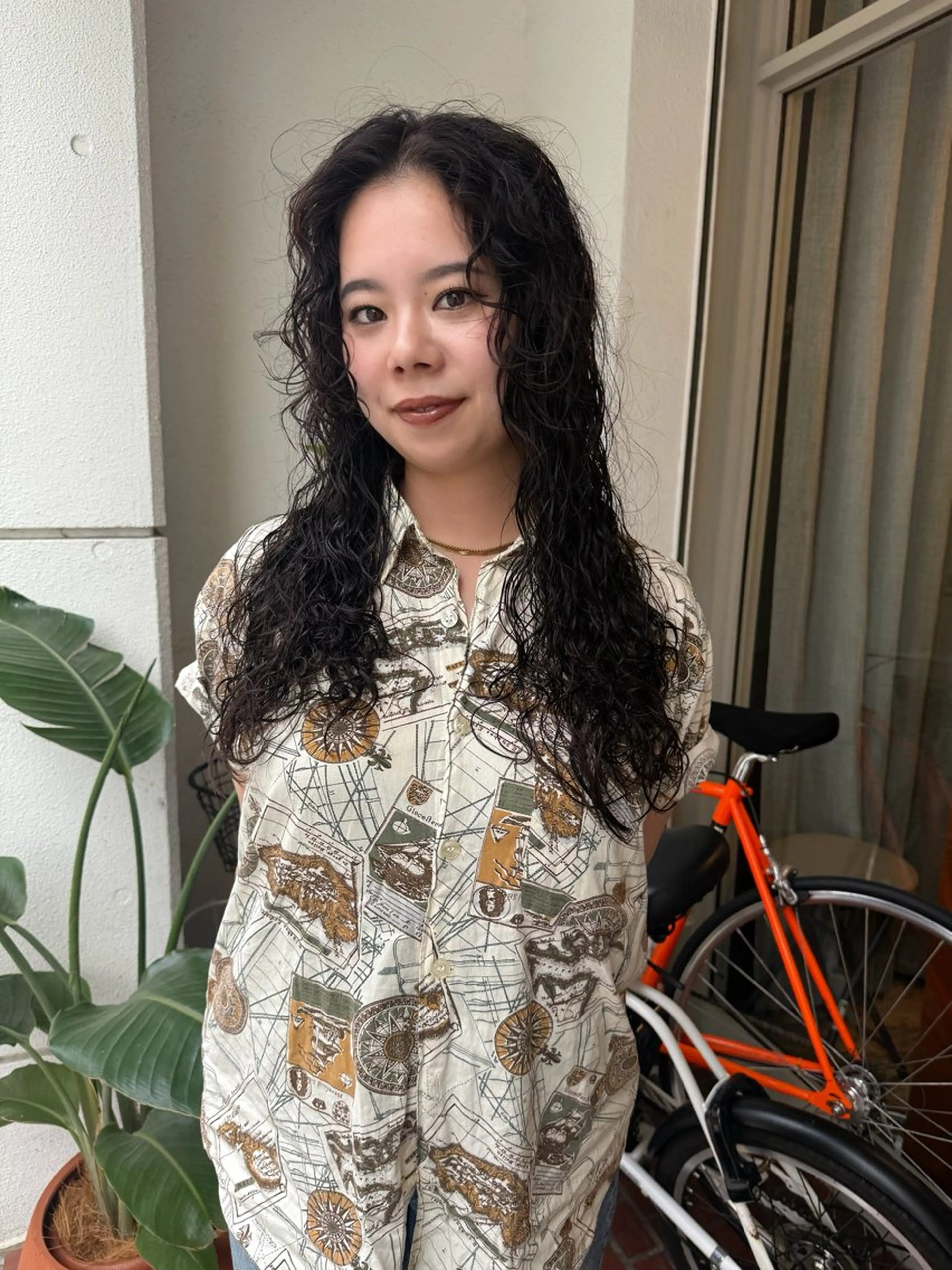 ロング パーマ muku所属・ショート/パーマ /muku サリのヘアスタイル