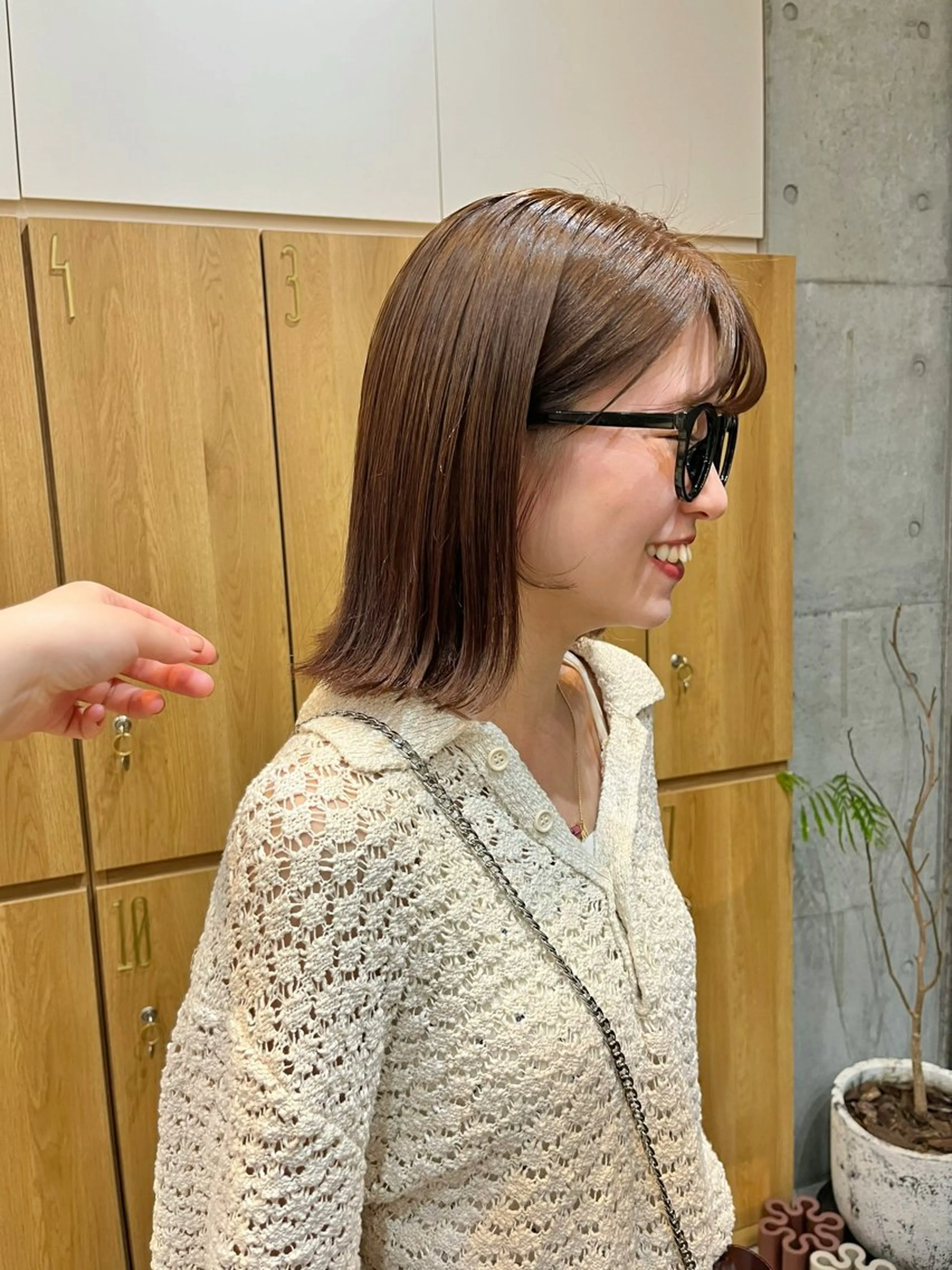 ミディアム カット ヘアカラー パーマ 縮毛矯正 トリートメント ヘアセット 🫧レイヤー/暖色 /ベージュMAI🫧のヘアスタイル